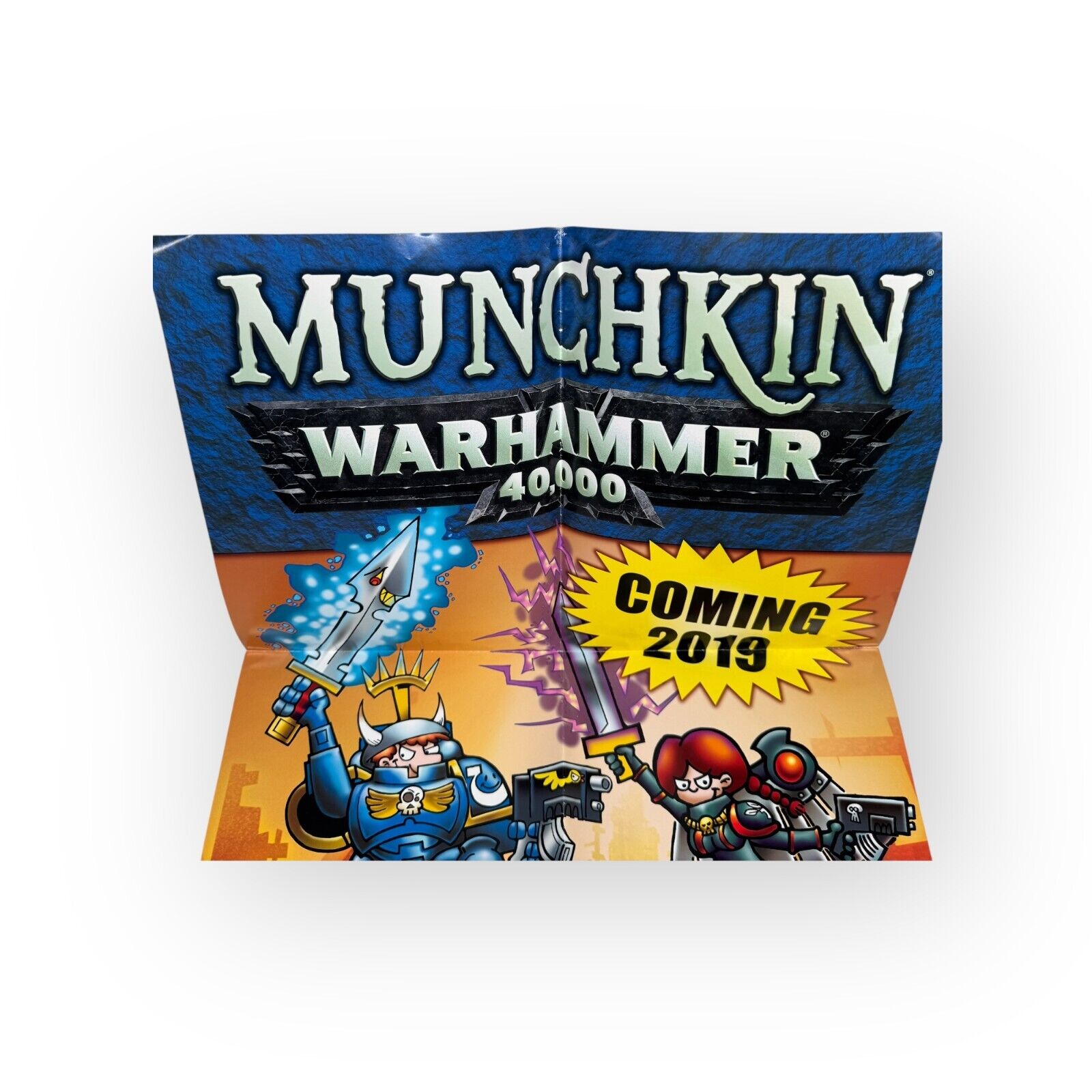 Munchkin Warhammer 40000 40K Promotional Poster 2018 Promo Display Steve Jackson