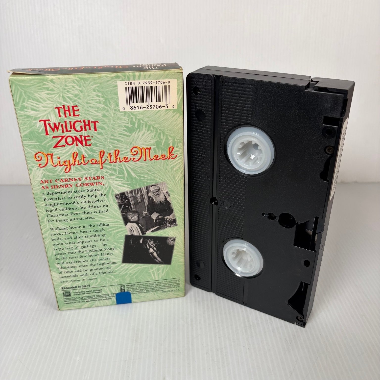 Twilight Zone Night of the Meek VHS 1993 Christmas TV Classic CBS Fox Video
