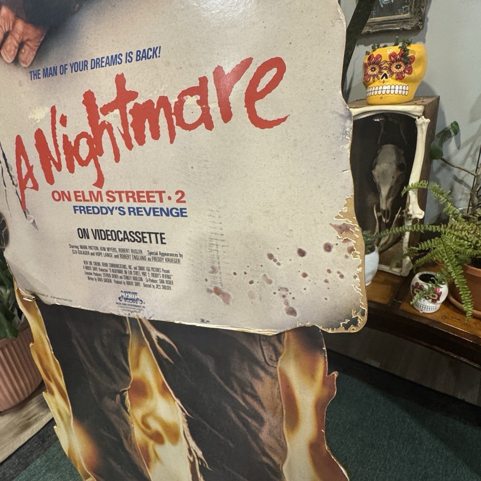 Nightmare On Elm Street 2: Freddy’s Revenge 1986 Life Size Video Store Standee