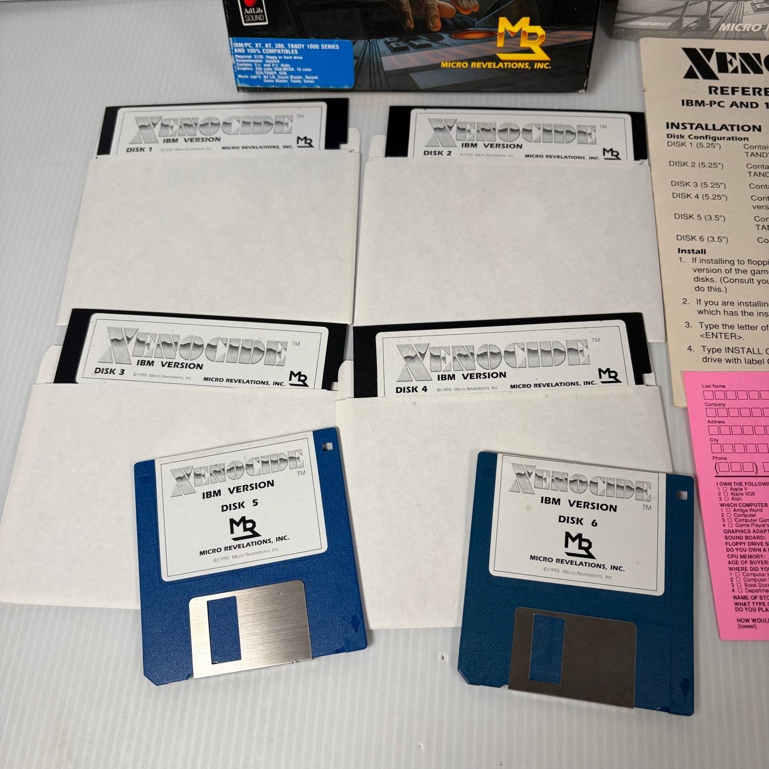 Xenocide IBM PC Video Game Big Box Complete 256 Color Brian Greenstone