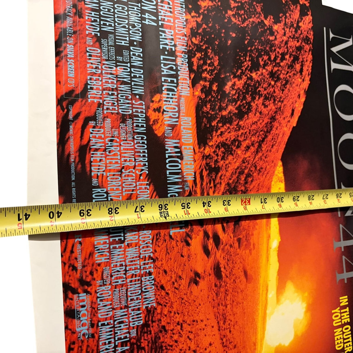 Moon 44 1990 Video Store Movie Poster Michael Pare Malcolm McDowell Sci-Fi