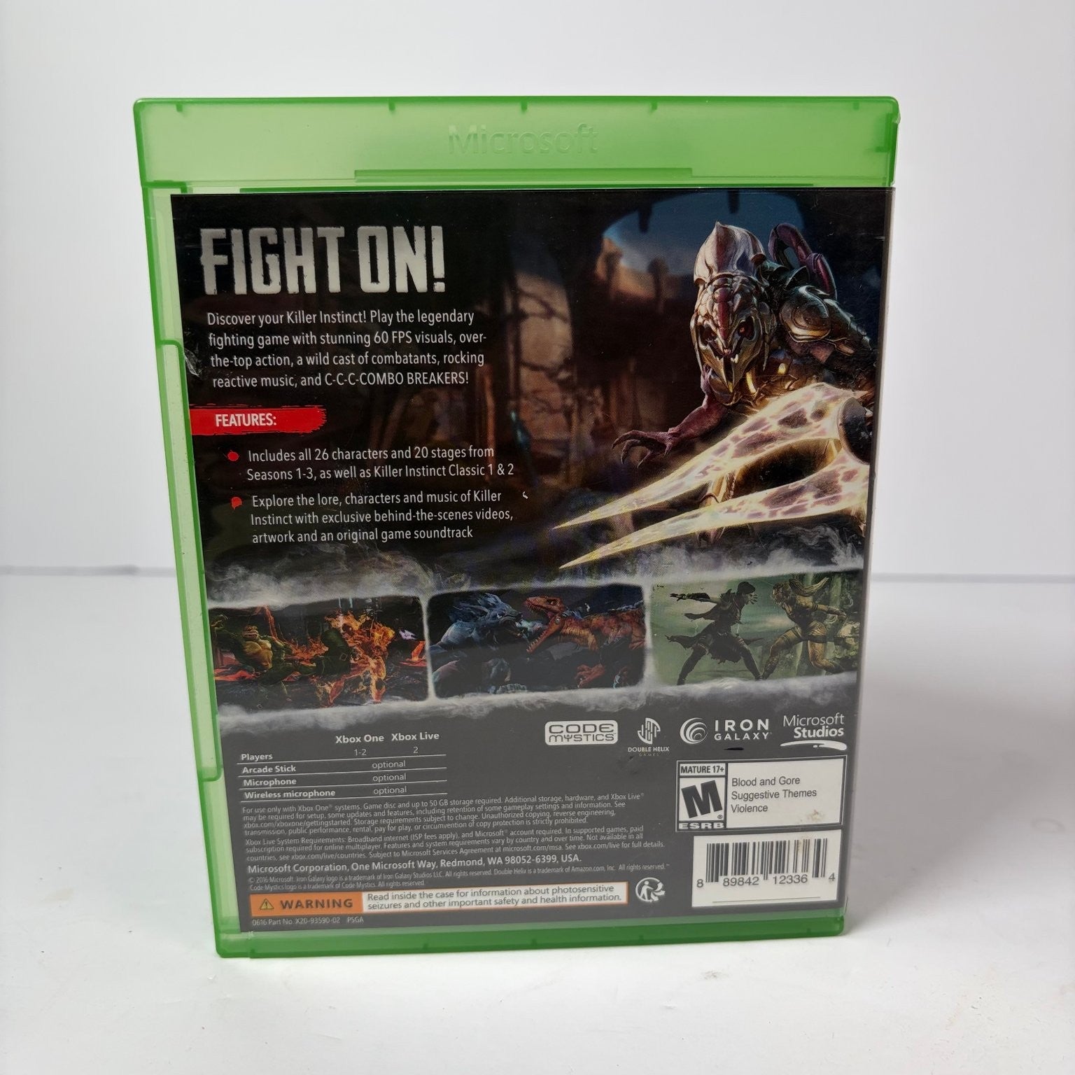 Killer Instinct Definitive Edition Xbox One Video Game Fighting (No Soundtrack)