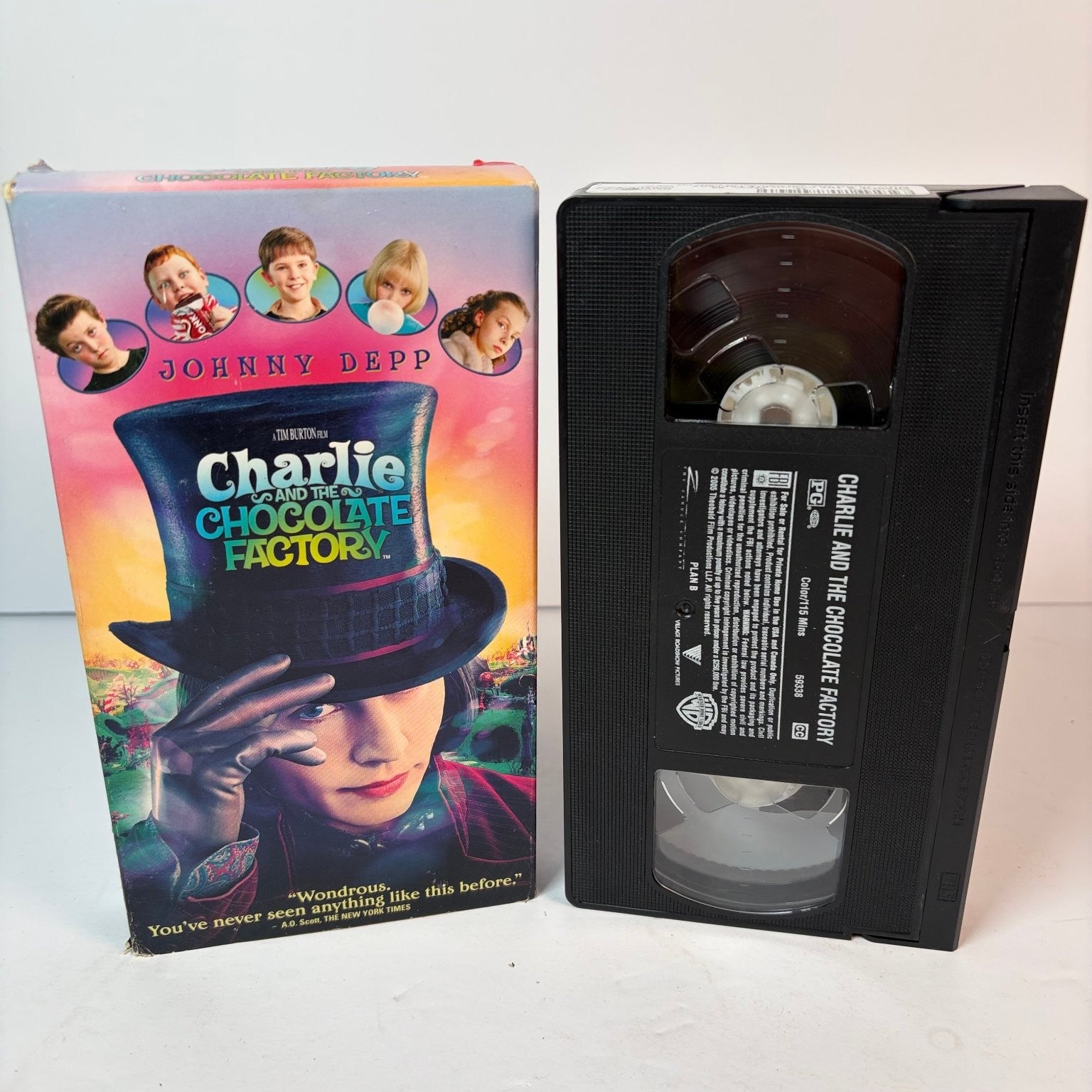 Charlie and the Chocolate Factory VHS 2005 Family Fantasy Adventure Warner