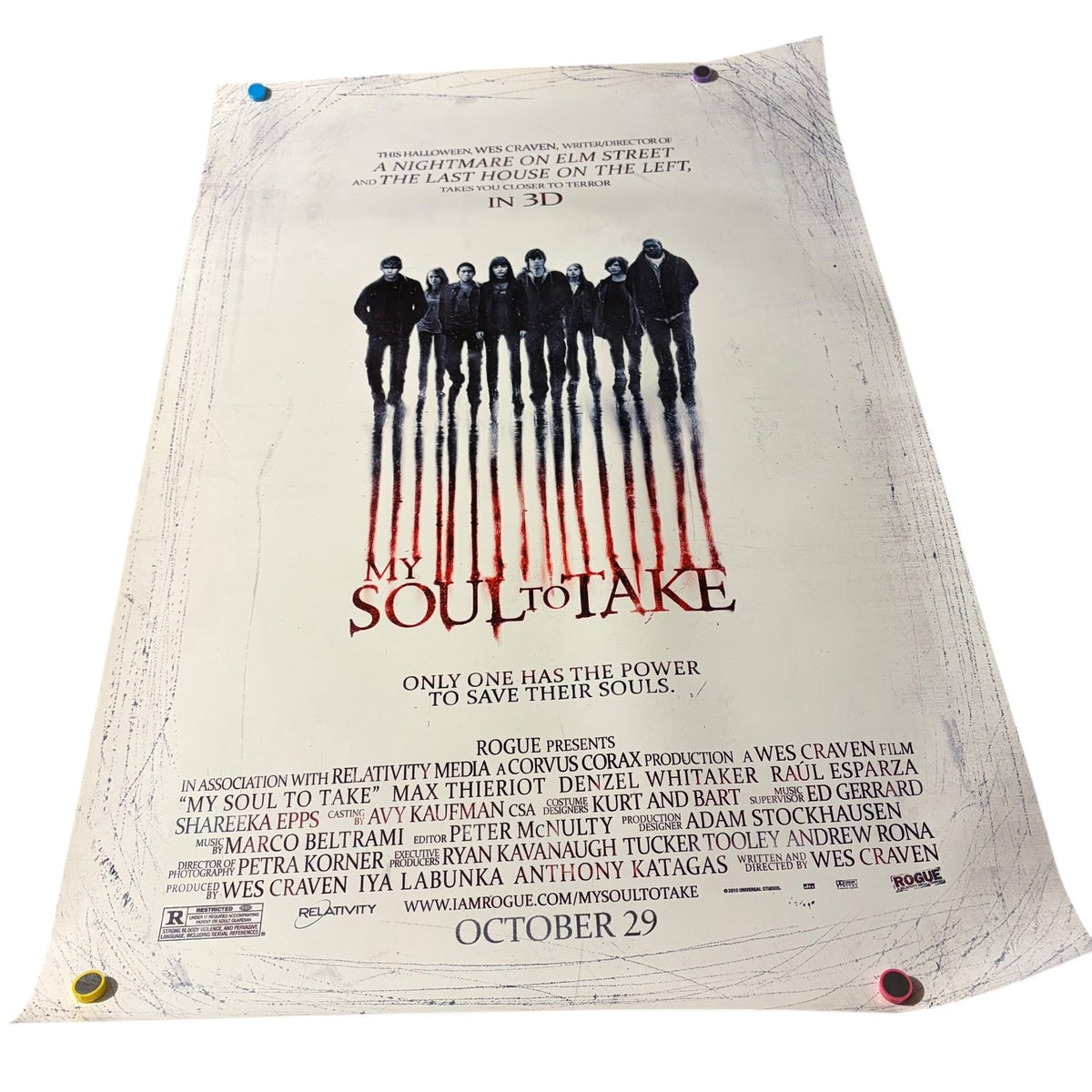 My Soul to Take 2010 One Sheet Movie Poster Original Wes Craven DS