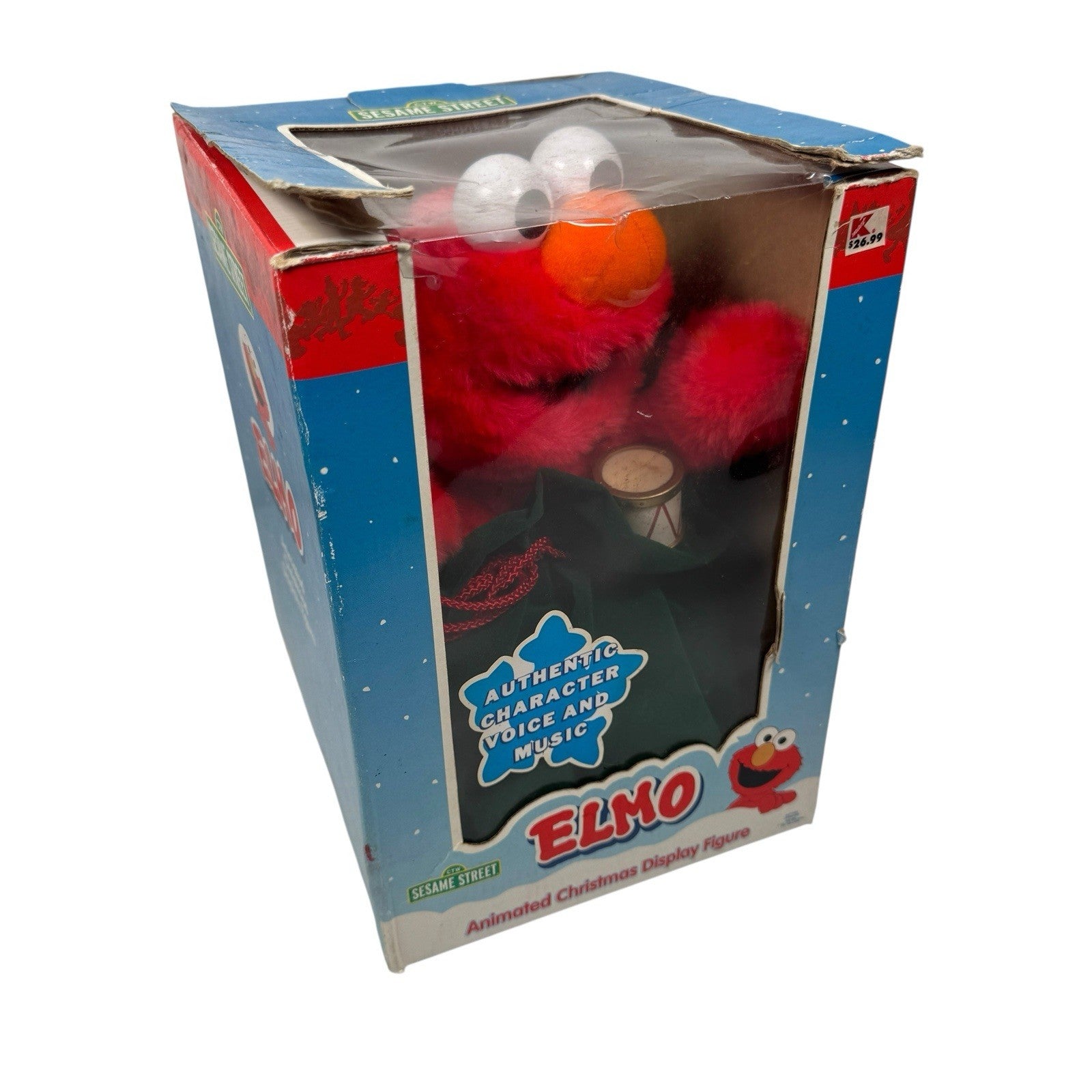 Elmo Sesame Street Animated Christmas Display Figure Telco Tested Working In Box