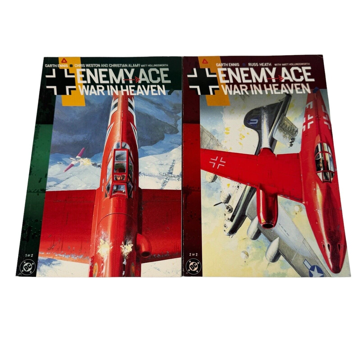 DC Comics ENEMY ACE: WAR IN HEAVEN Complete Mini Series Ennis 2001 #1 & 2