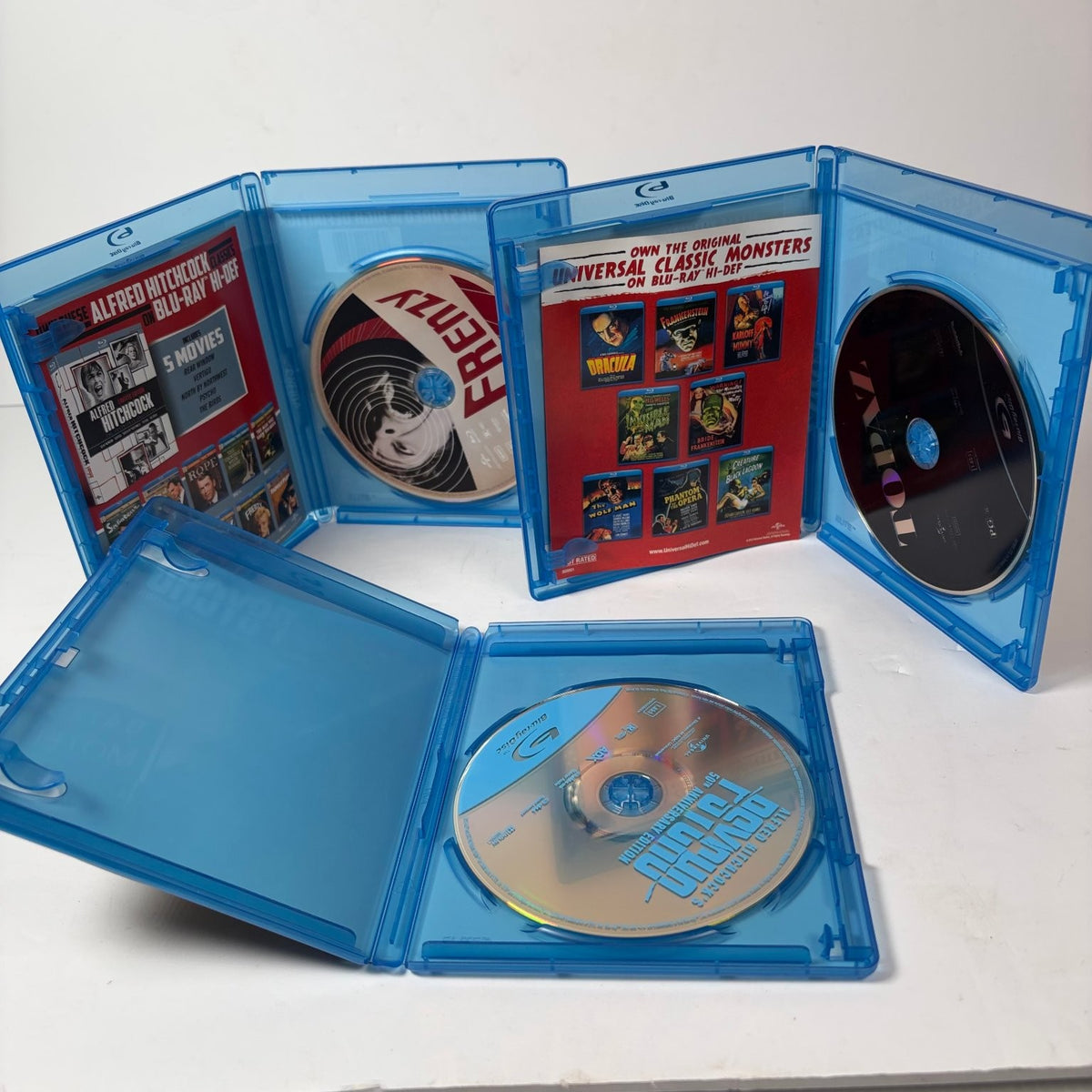 Alfred Hitchcock Masterpiece Blu-ray Lot: Psycho, Topaz, Frenzy