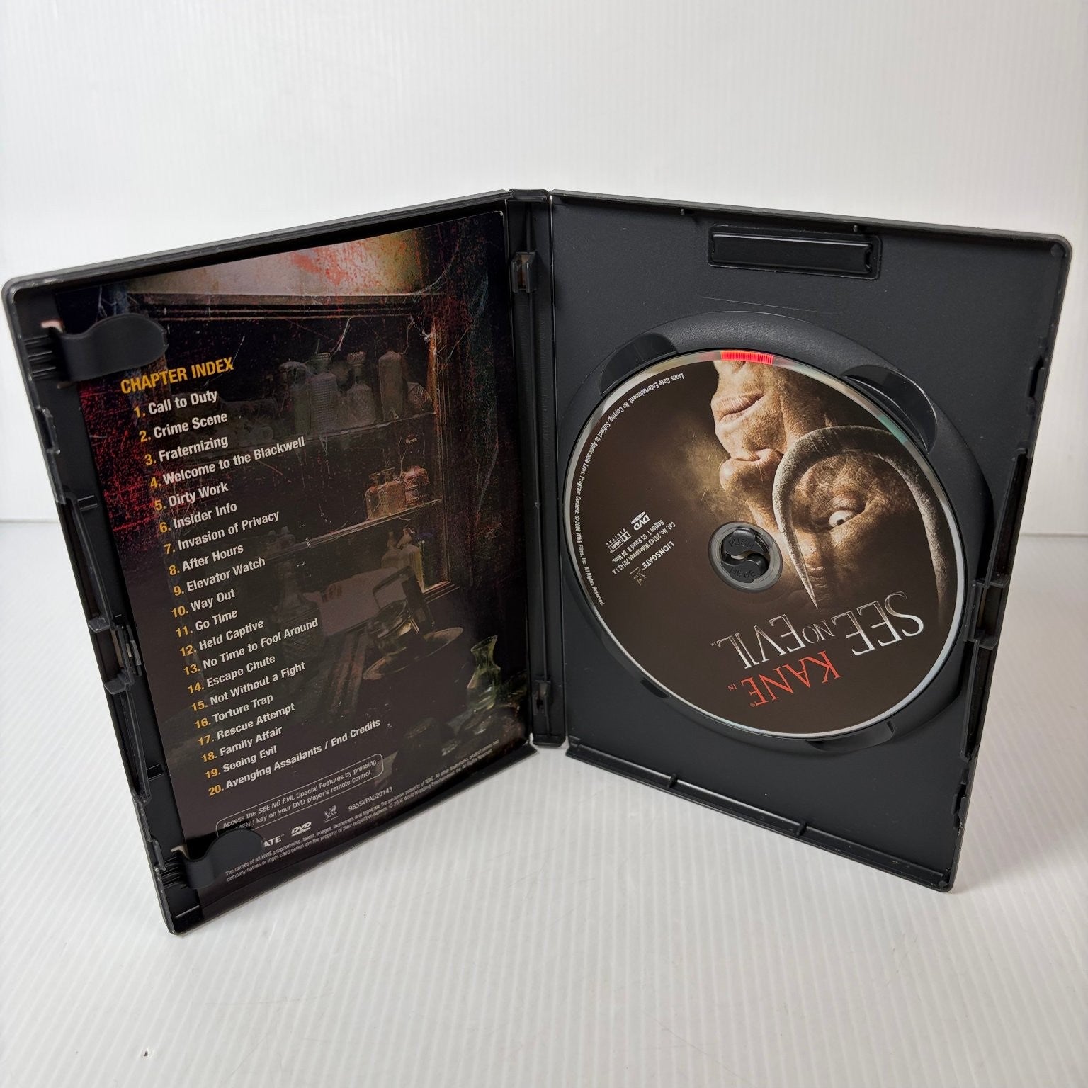 See No Evil DVD 2006 Widescreen Kane Horror Film Special Features