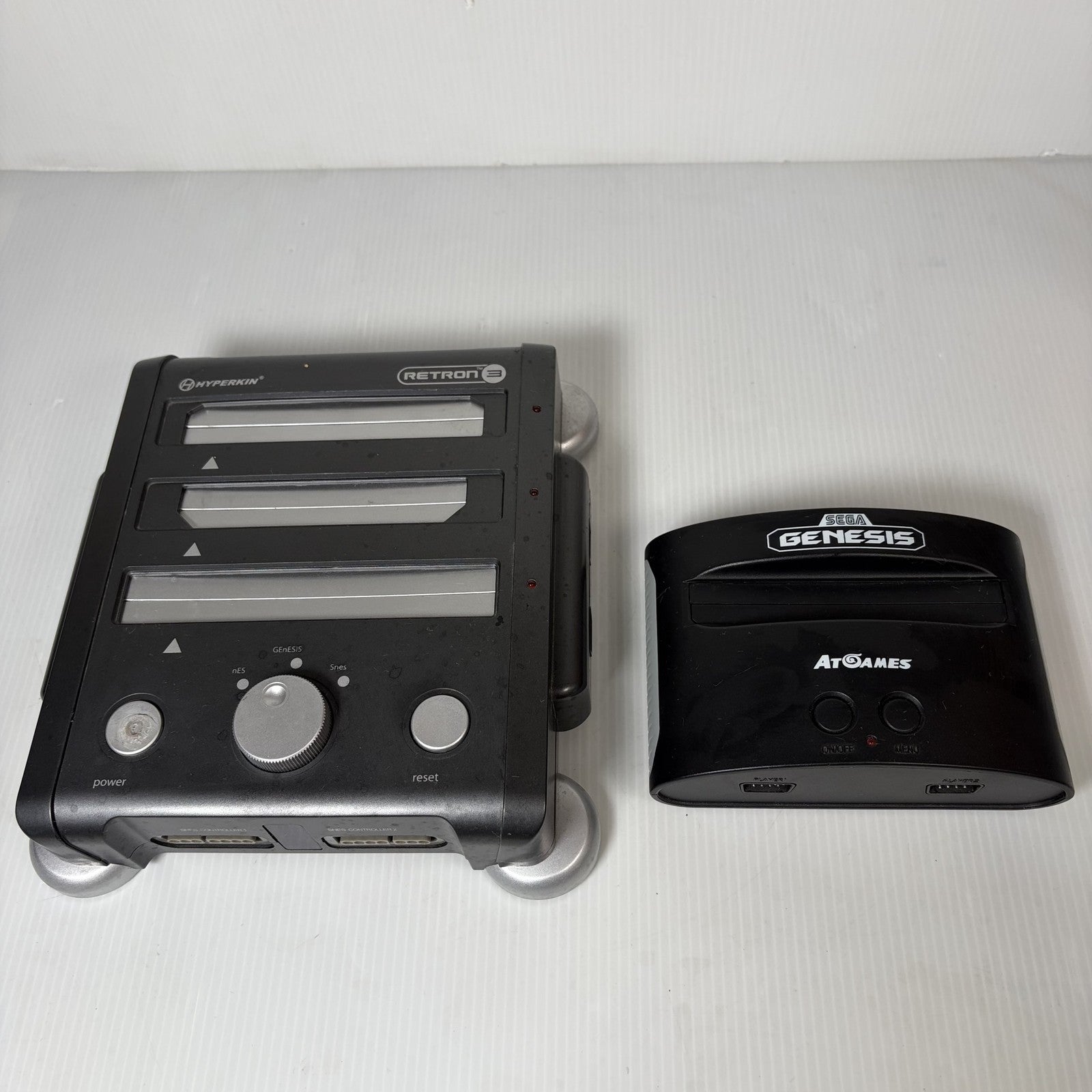 AS IS Hyperkin Retron 3 & AtGames Sega Genesis Classic Console For Parts Repair