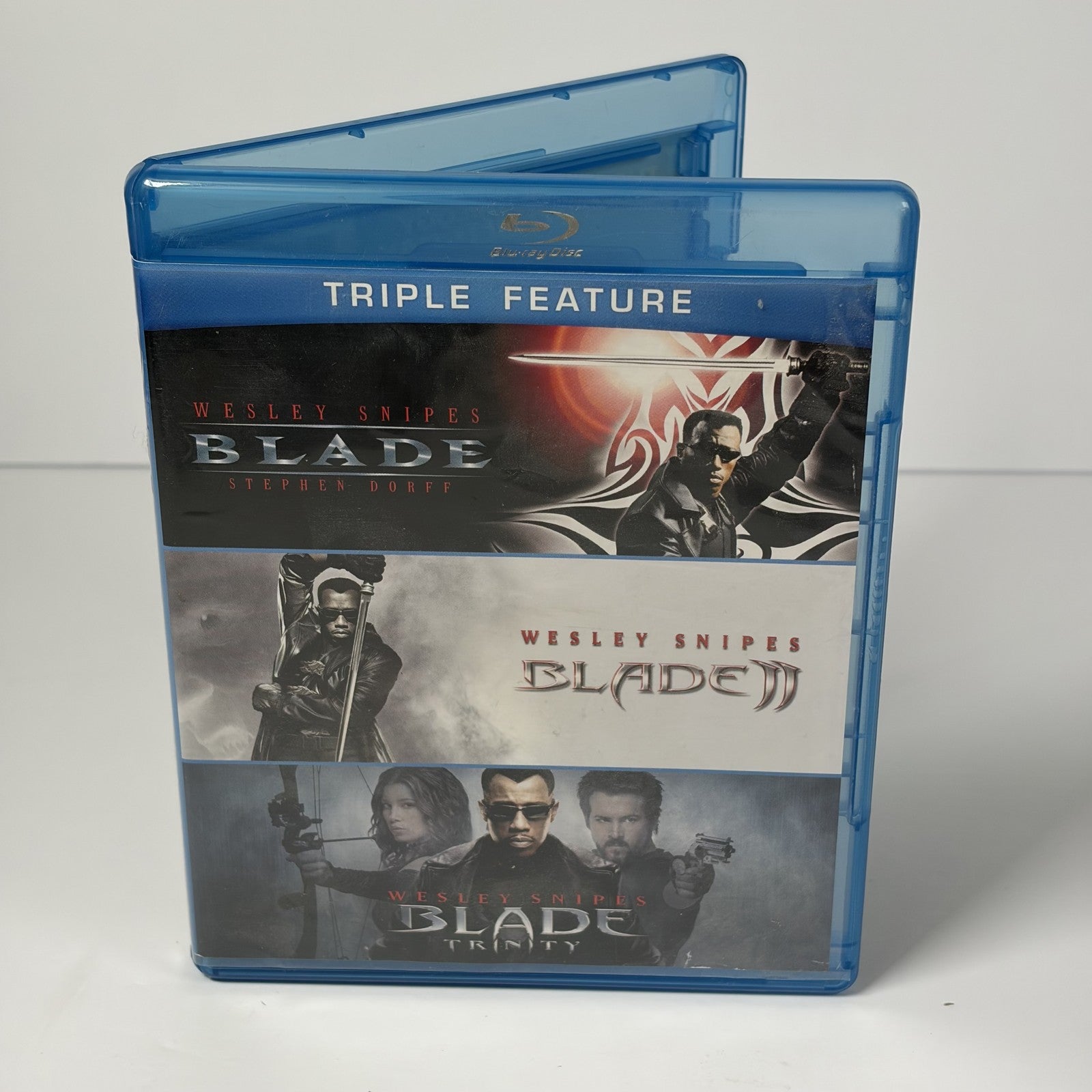 Blade Trilogy Triple Feature Blu-ray Disc Wesley Snipes Blade 1 2 3 New Line