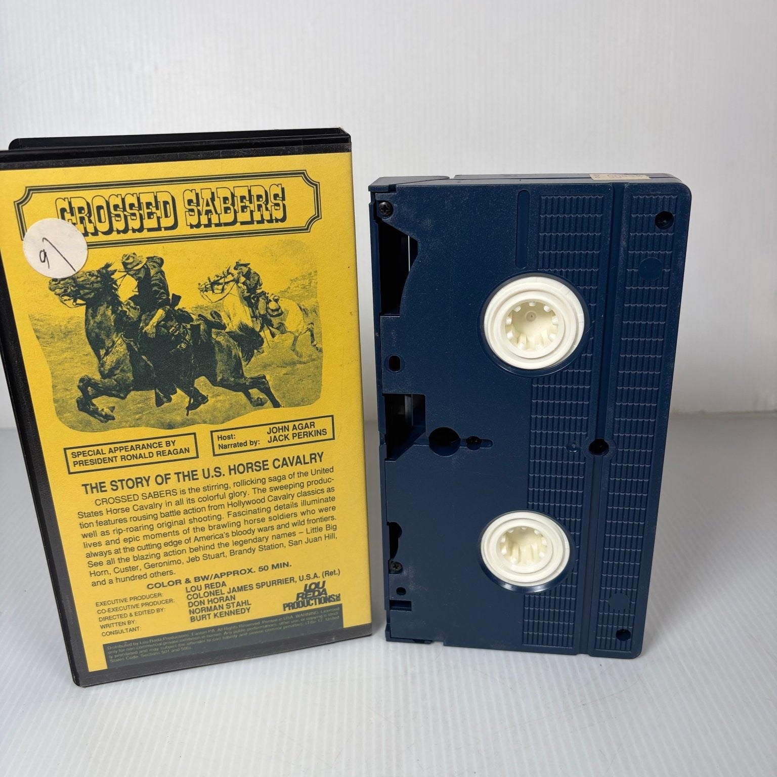 Crossed Sabers Story of the US Horse Calvary VHS 1983 Documentary Lou Reda Prod.