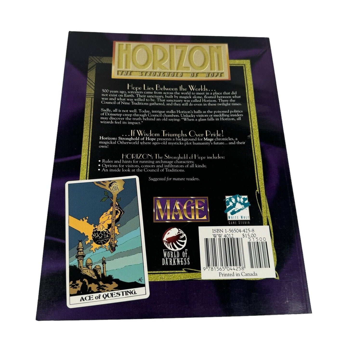 Horizon The Stronghold Of Hope Sourcebook For Mage: The Ascension WW4012