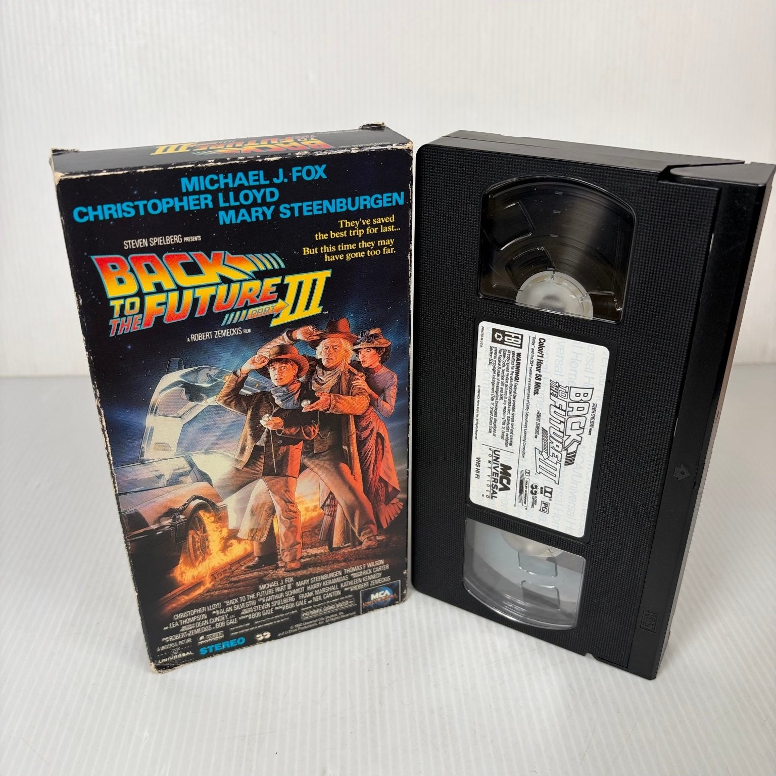 Back to the Future Part III VHS 1990 Sci-Fi Western MCA Universal