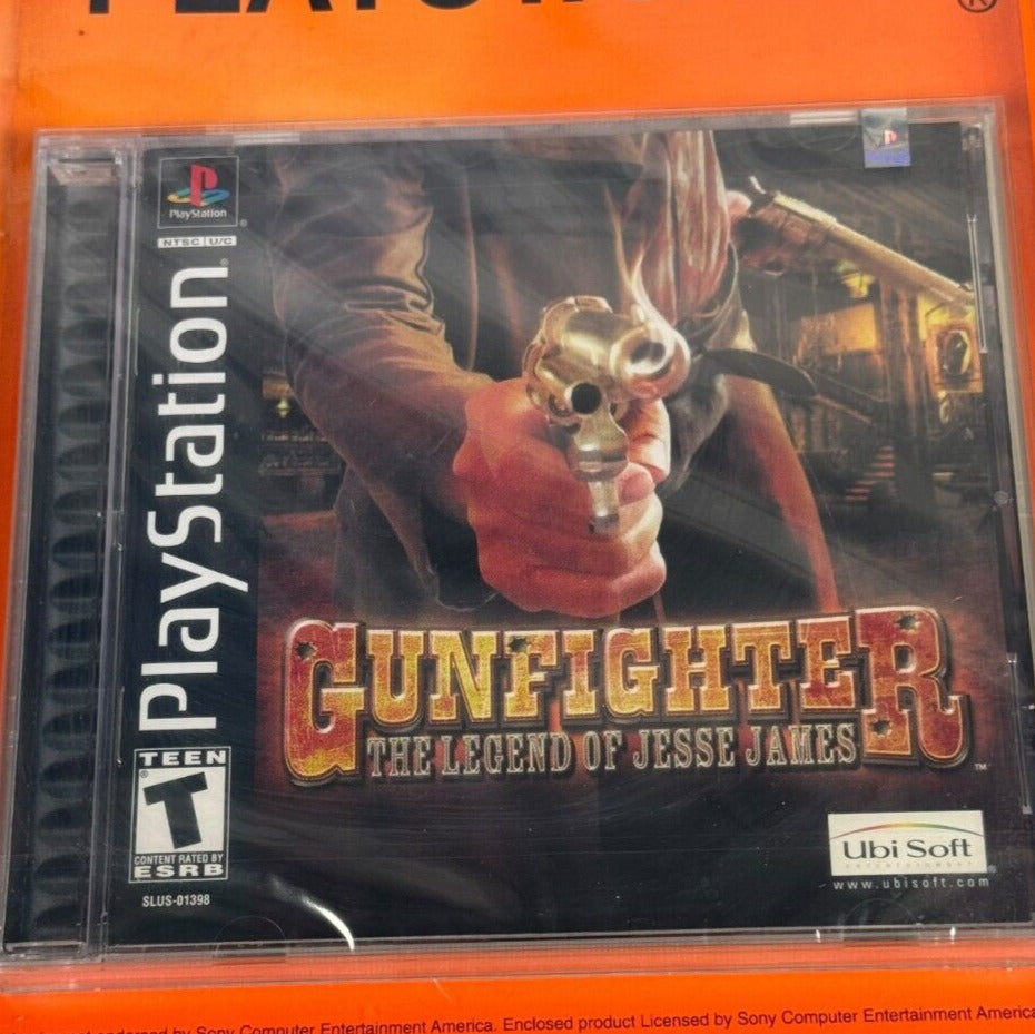 Gunfighter: The Legend of Jesse James Sealed PS1 in KB Toys Blister Pack