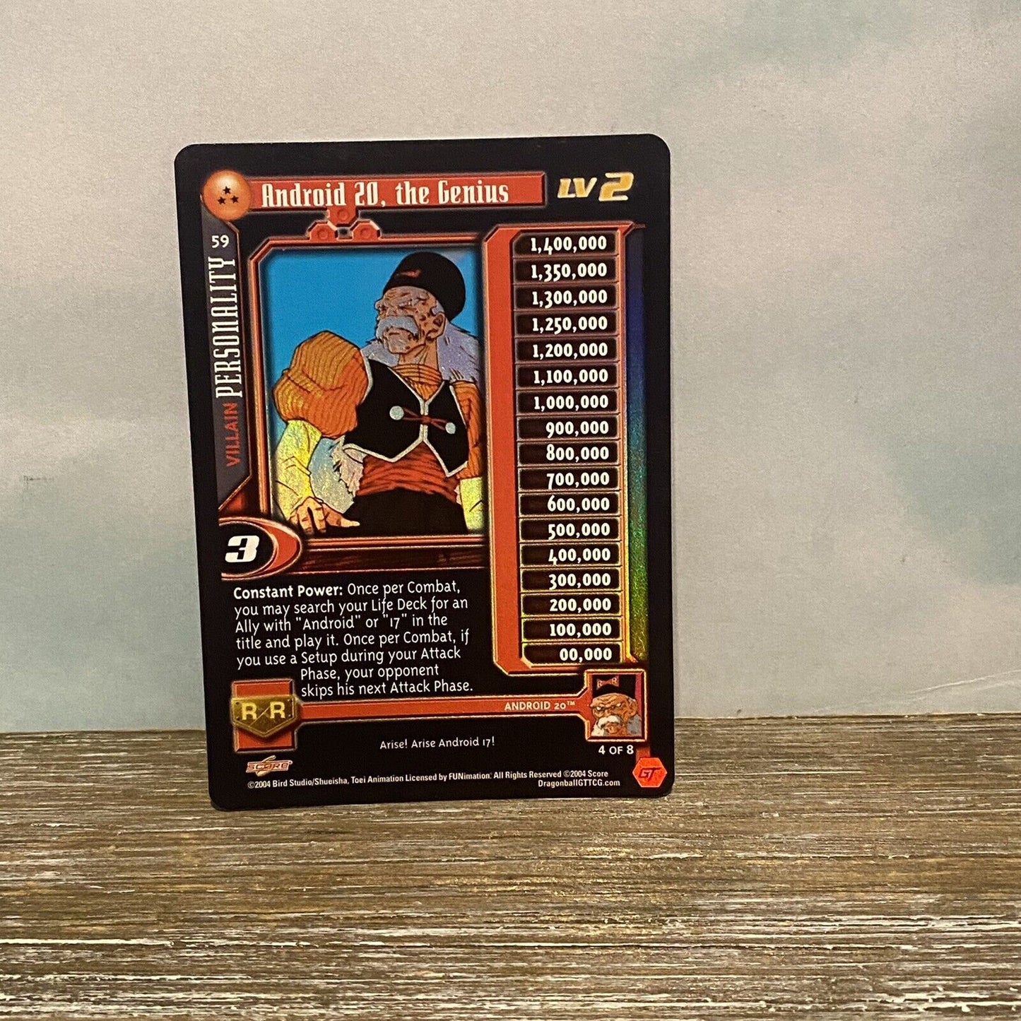 Dragonball Z GT TCG Android 20 The Genius Holo Foil Super Android Saga Uncommon