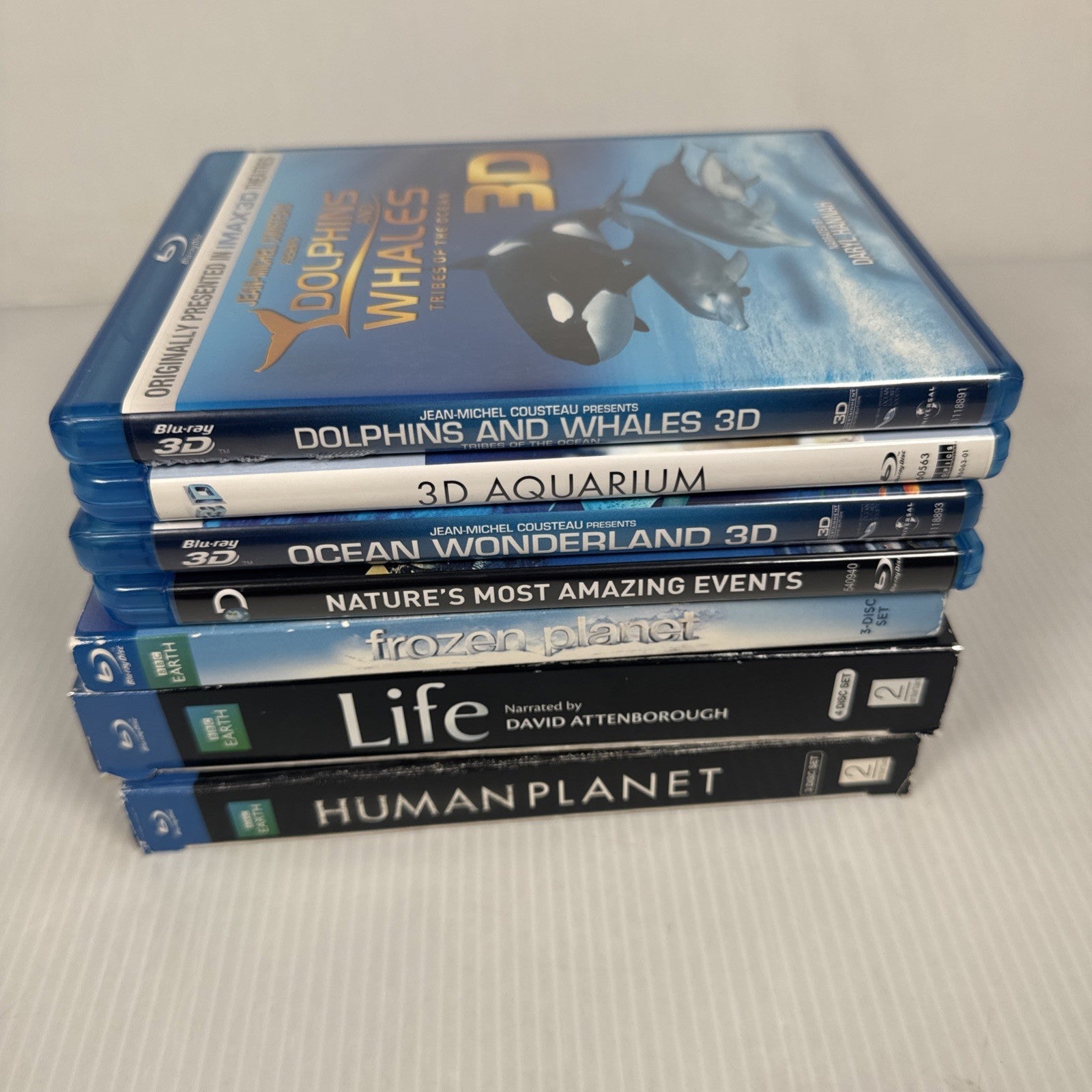 Mixed Lot Of 7 Documentary Wildlife Blu Rays BBC, IMAX, Discovery Attenborough