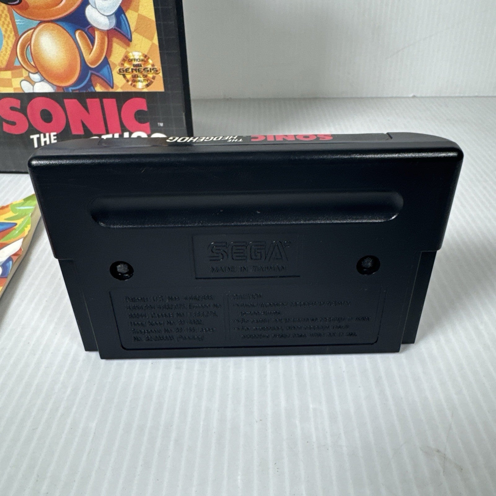 Sonic the Hedgehog (Sega Genesis, 1991) Game, Case, & Manual; Tested and Working