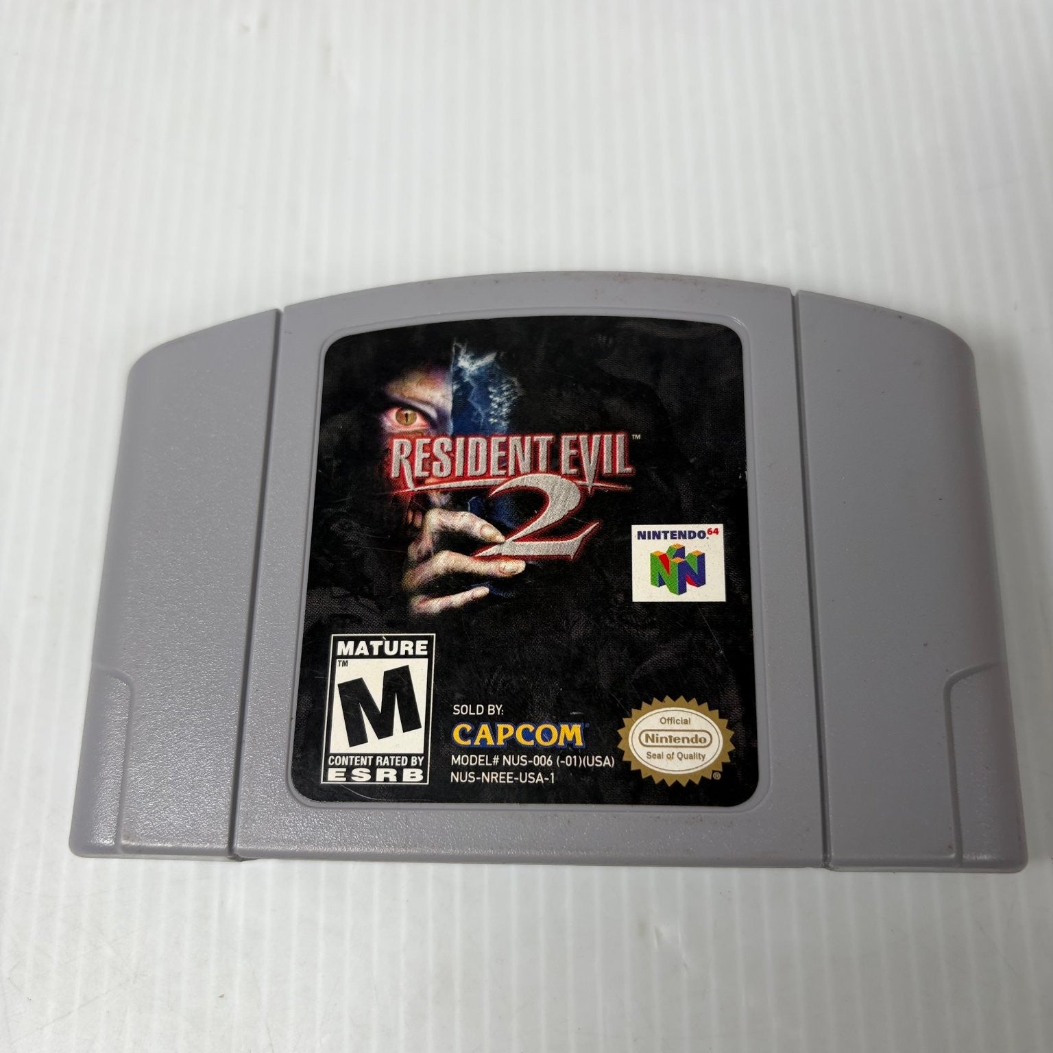 Resident Evil 2 Nintendo 64 Video Game N64 Survival Horror Authentic Cartridge