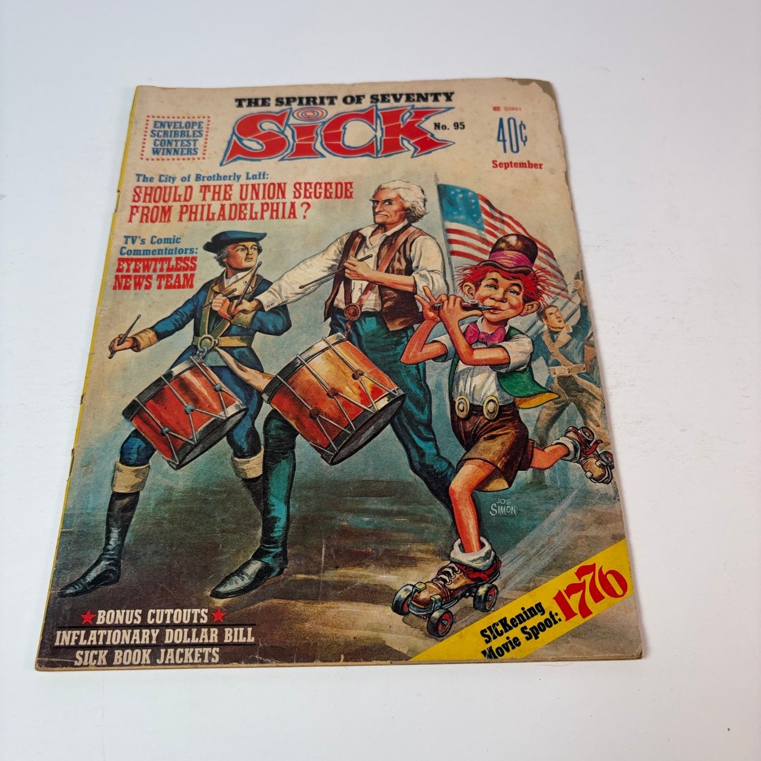 Sick Magazine September 1973 Revolutionary War Bicentennial Humor Satire