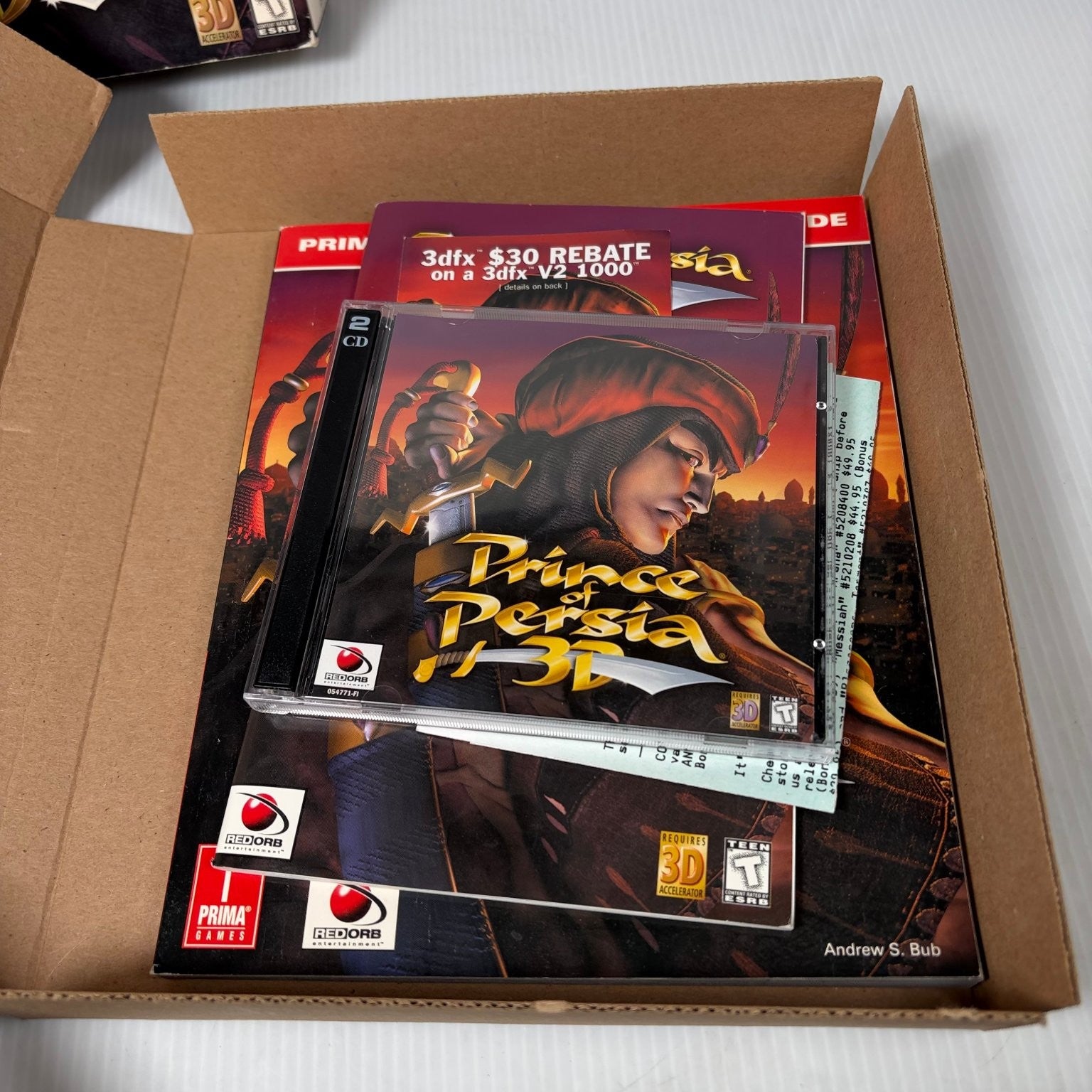 Prince of Persia 3D Windows 95/98 Big Box PC Game Complete with Strategy Guide