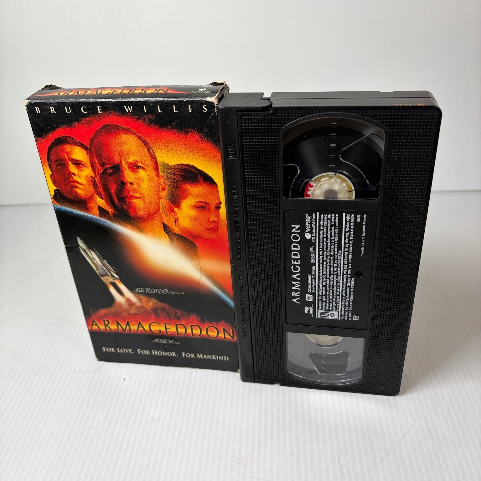 Armageddon VHS 1998 Action Sci-Fi Thriller Bruce Willis Touchstone Home Video