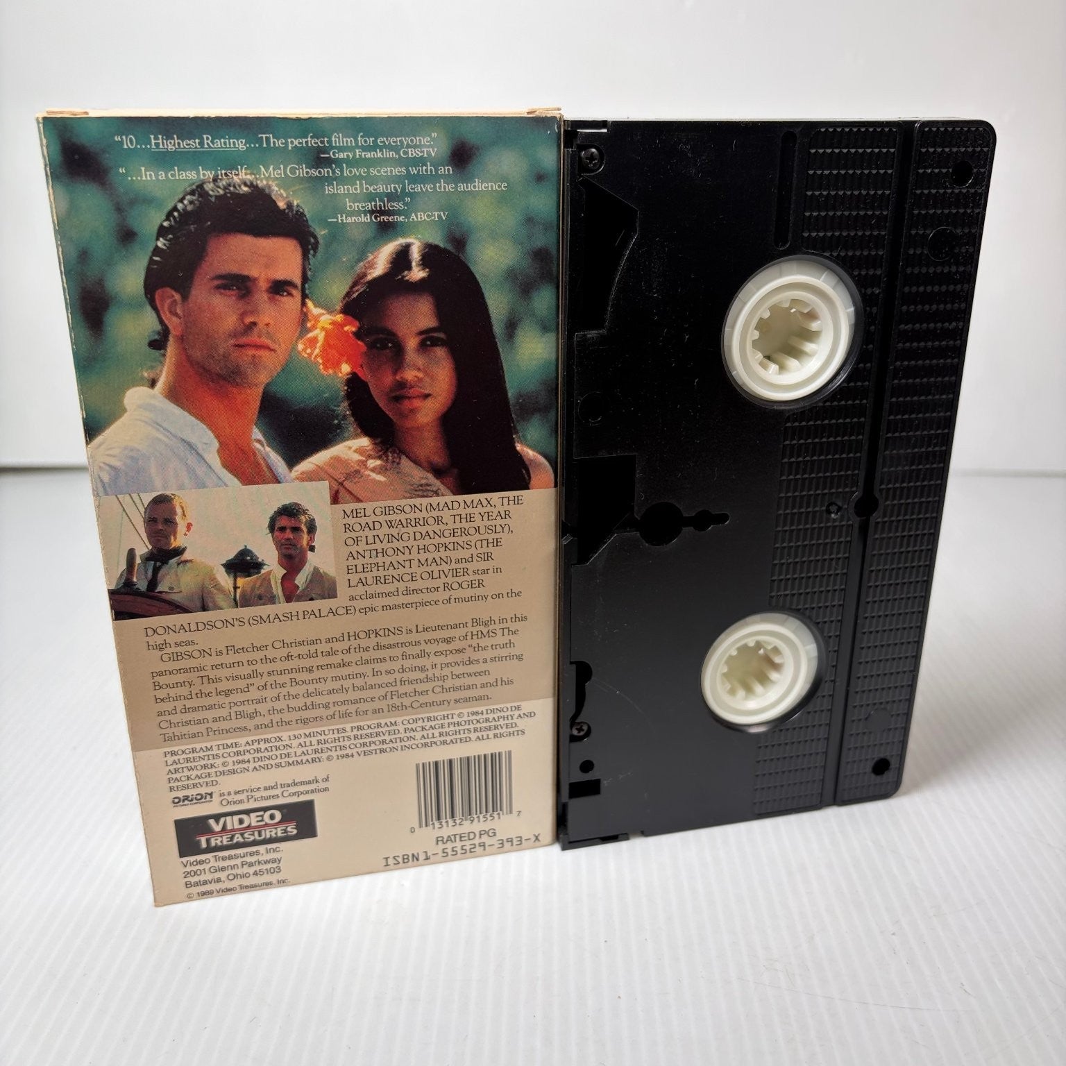 THE BOUNTY VHS 1984 Adventure Drama Mel Gibson Anthony Hopkins Orion