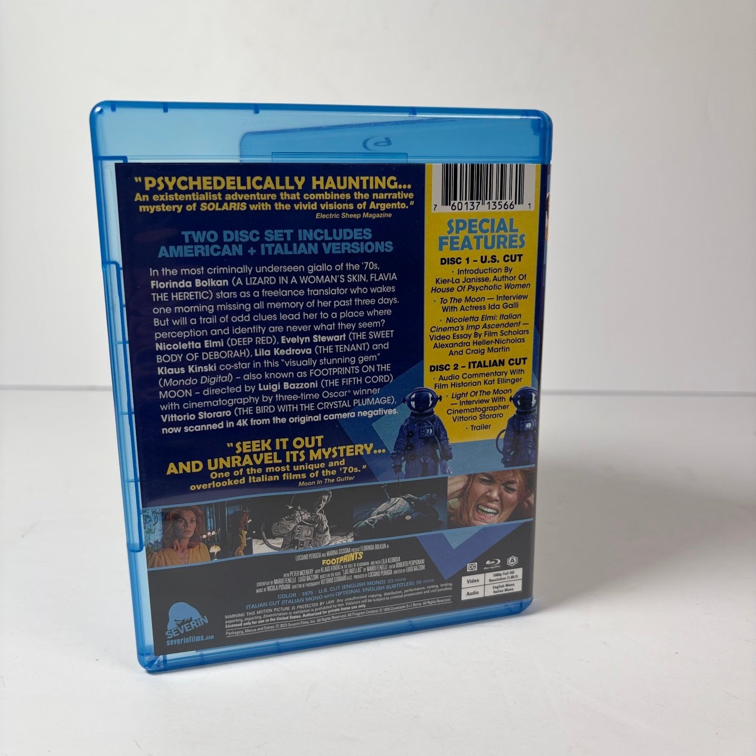 Footprints Blu-ray 1971 Florinda Bolkan Luigi Bazzoni 2-Disc US & Italian Cuts
