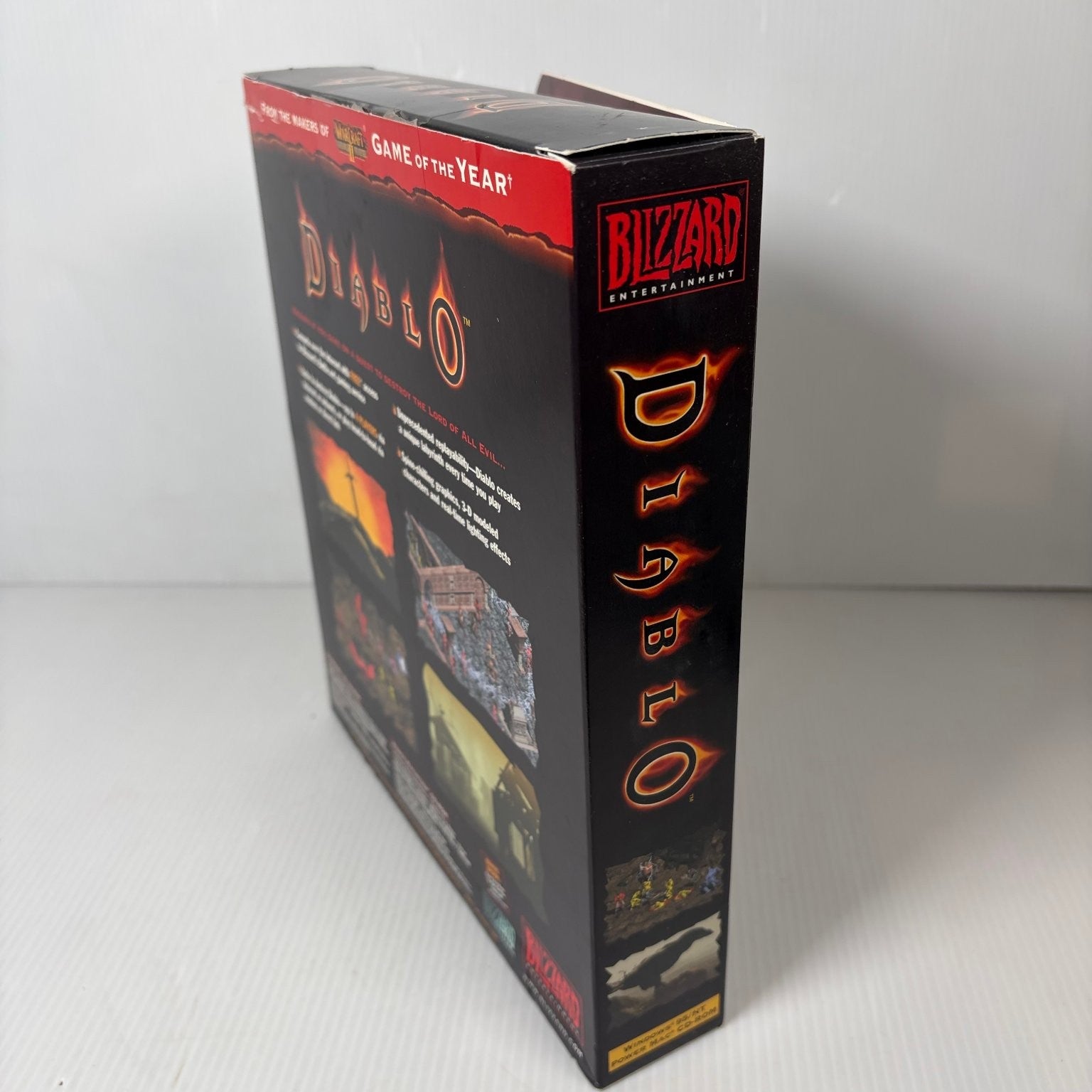 Diablo Game of the Year Gatefold Big Box PC Video Game Blizzard Complete