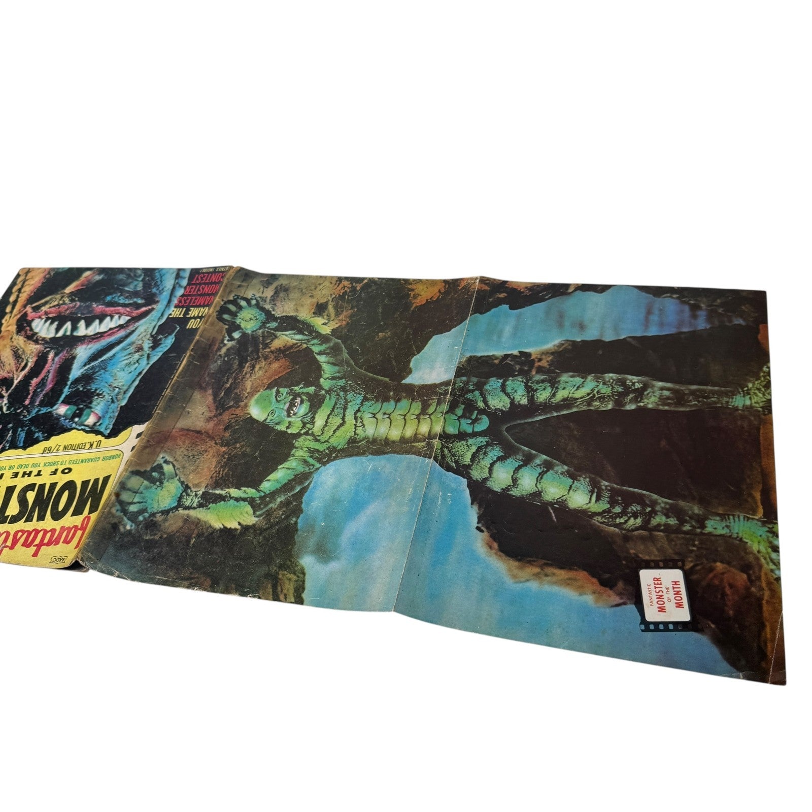 Fantastic Monsters of the Films Volume 1 #3 1962 w/ Black Lagoon Creature Poster