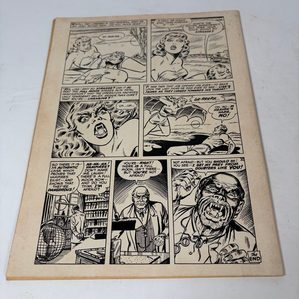 Chilling Tales of Horror Magazine October 1969 Ghostly Revenge Monster