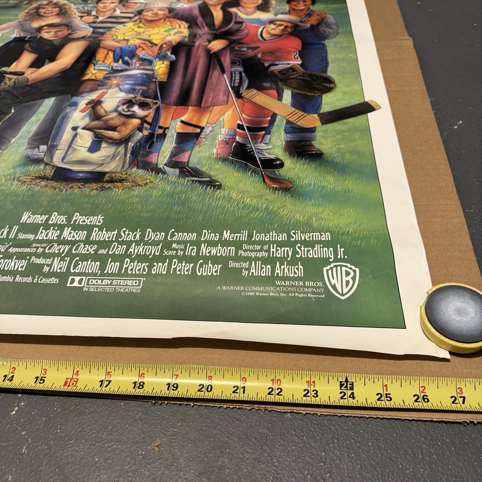 Vintage Caddyshack II 1988 Original One Sheet Movie Poster 40” X 27”