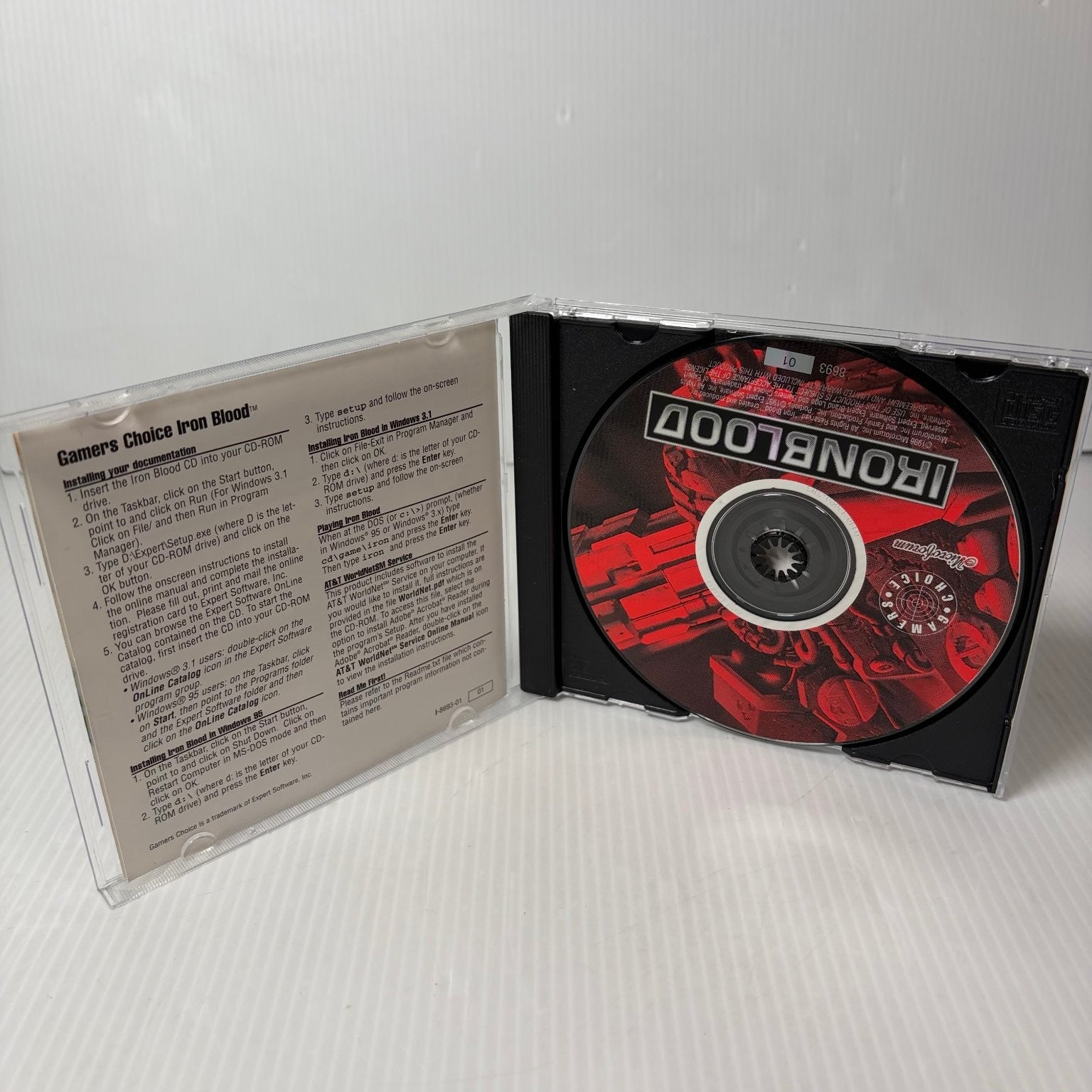Iron Blood Gamers Choice PC CD-ROM Video Game Arcade Action Mecha Robot
