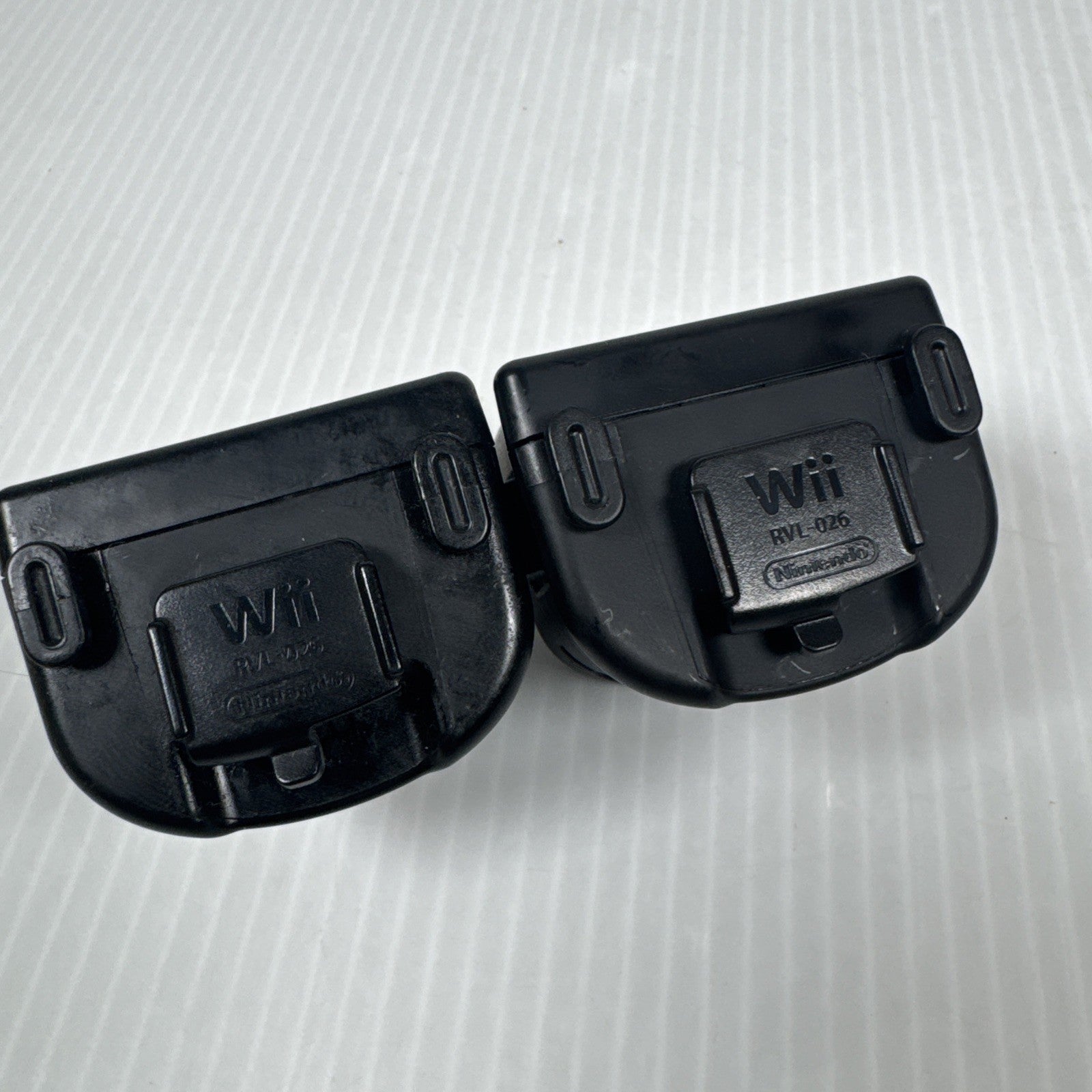 Lot Of 2 Nintendo OEM Wii Black Motion Plus Remote Adapter Attachment RVL-026