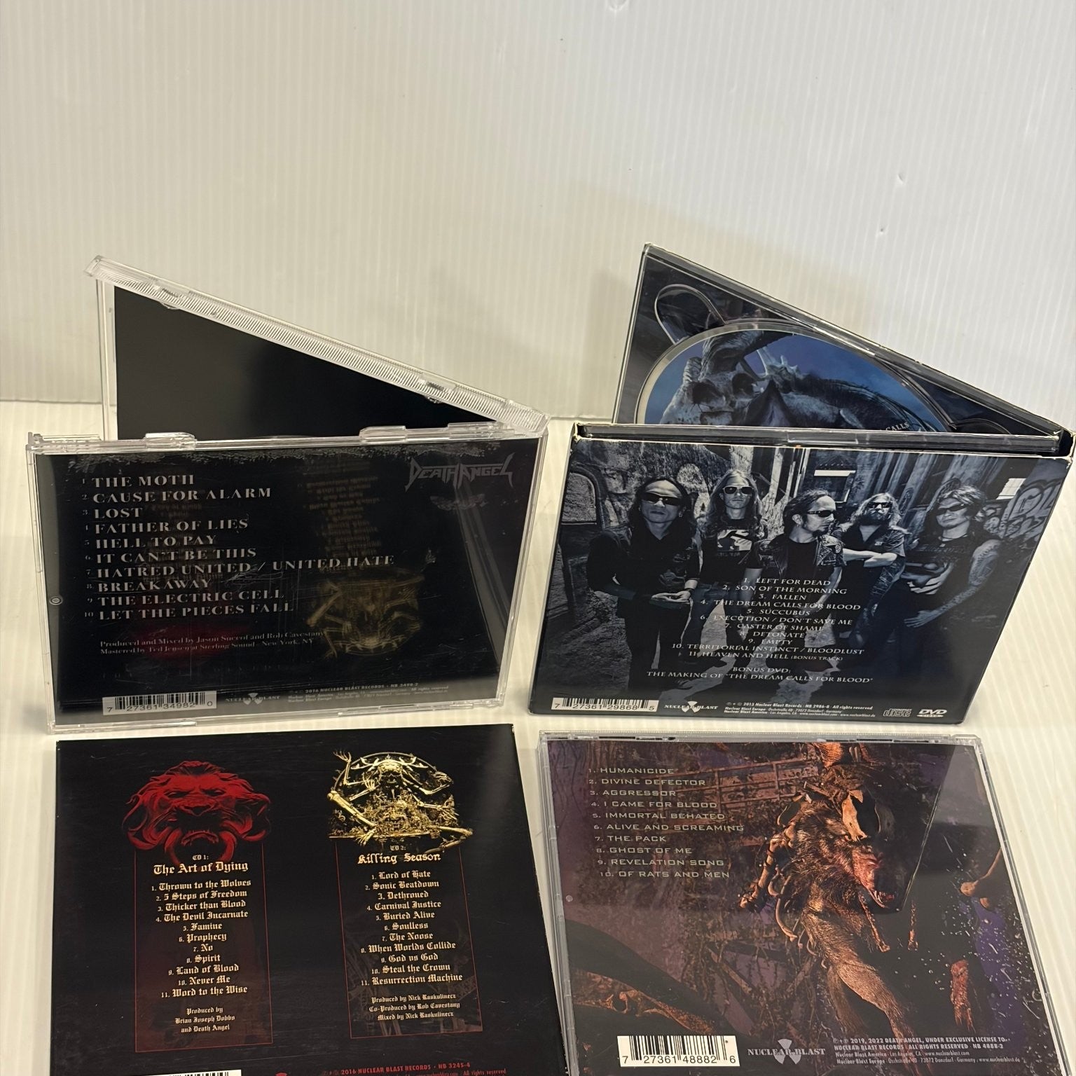 Death Angel 4 CD Lot Humanicide, Art of Dying & More Thrash Metal Nuclear Blast
