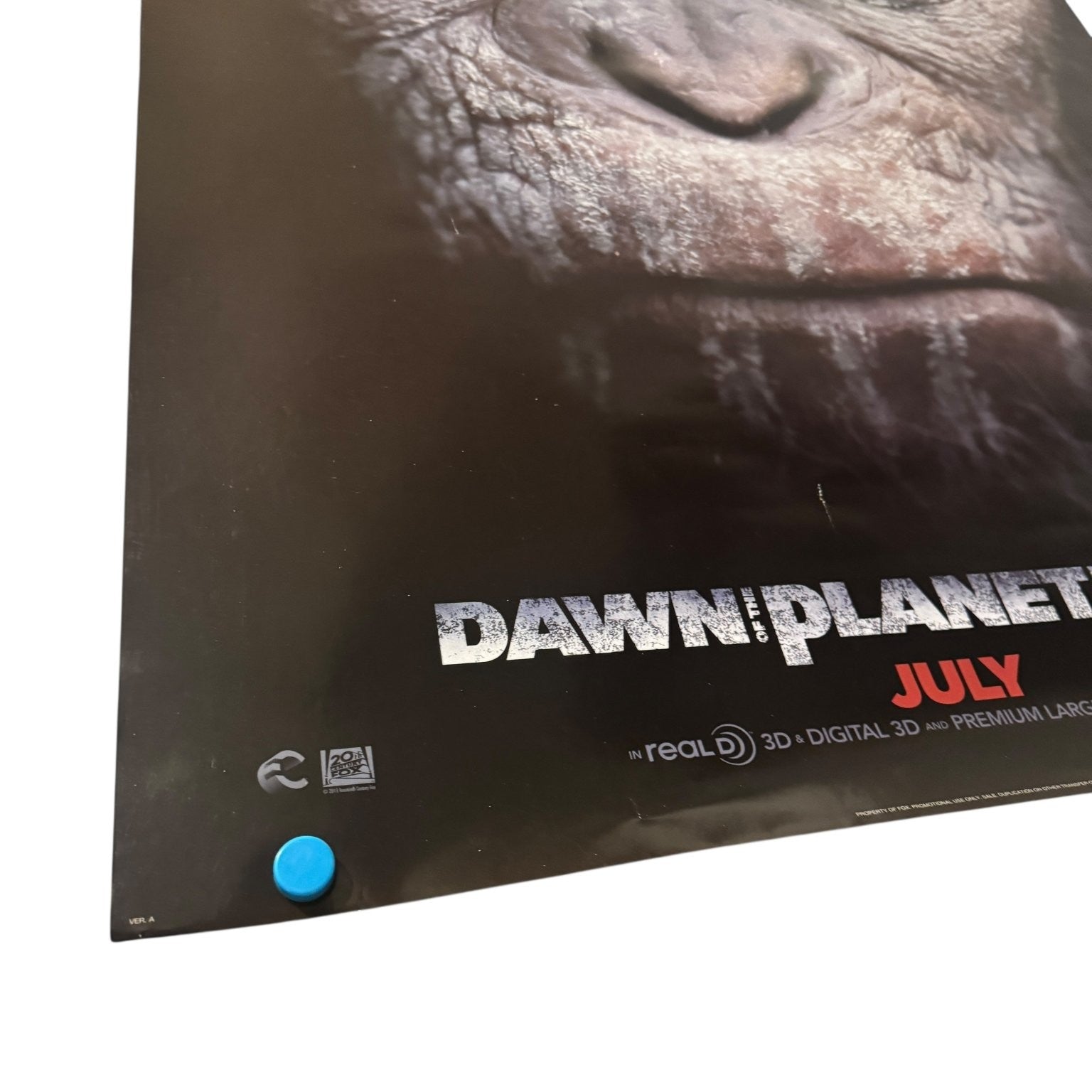 Dawn of the Planet of the Apes 2014 Original Double Sided One-Sheet Movie Poster