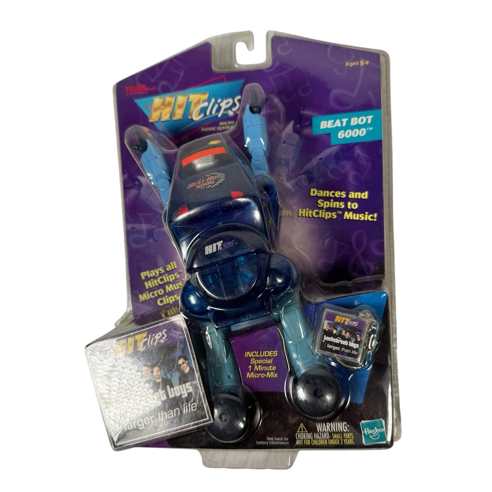 Tiger Electronics Hit Clips Beat Bot 6000 Backstreet Boys Larger Than Life Mix