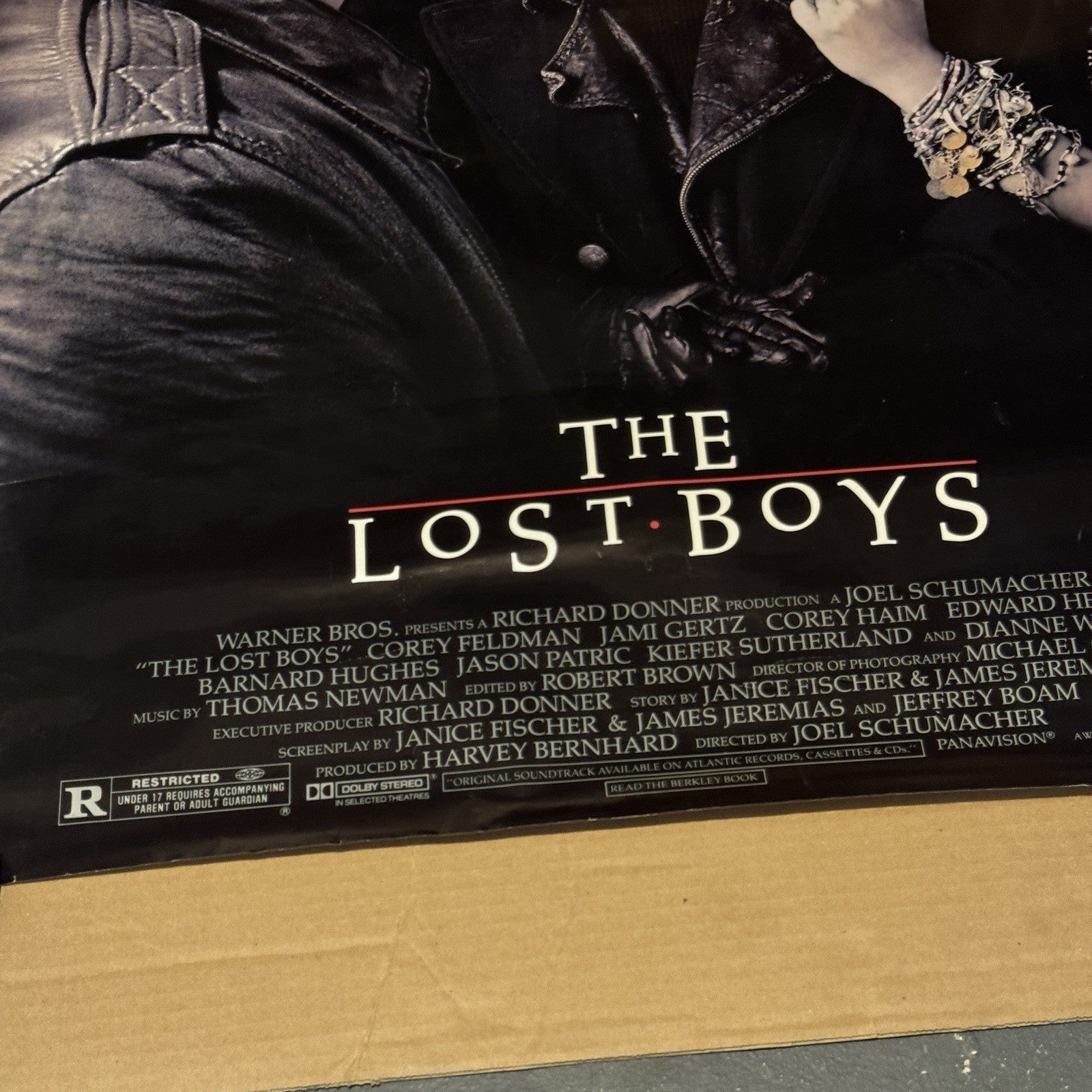 Vintage The Lost Boys Original Movie Poster 1987 Movie Theater Promo 40” X 27”