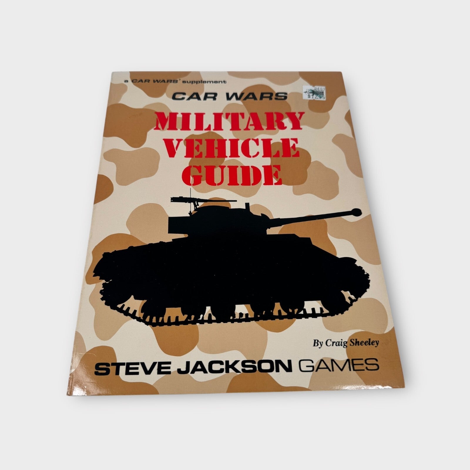 Car Wars Military Vehicle Guide Book Uncut Steven Jackson Games RPG Sourcebook