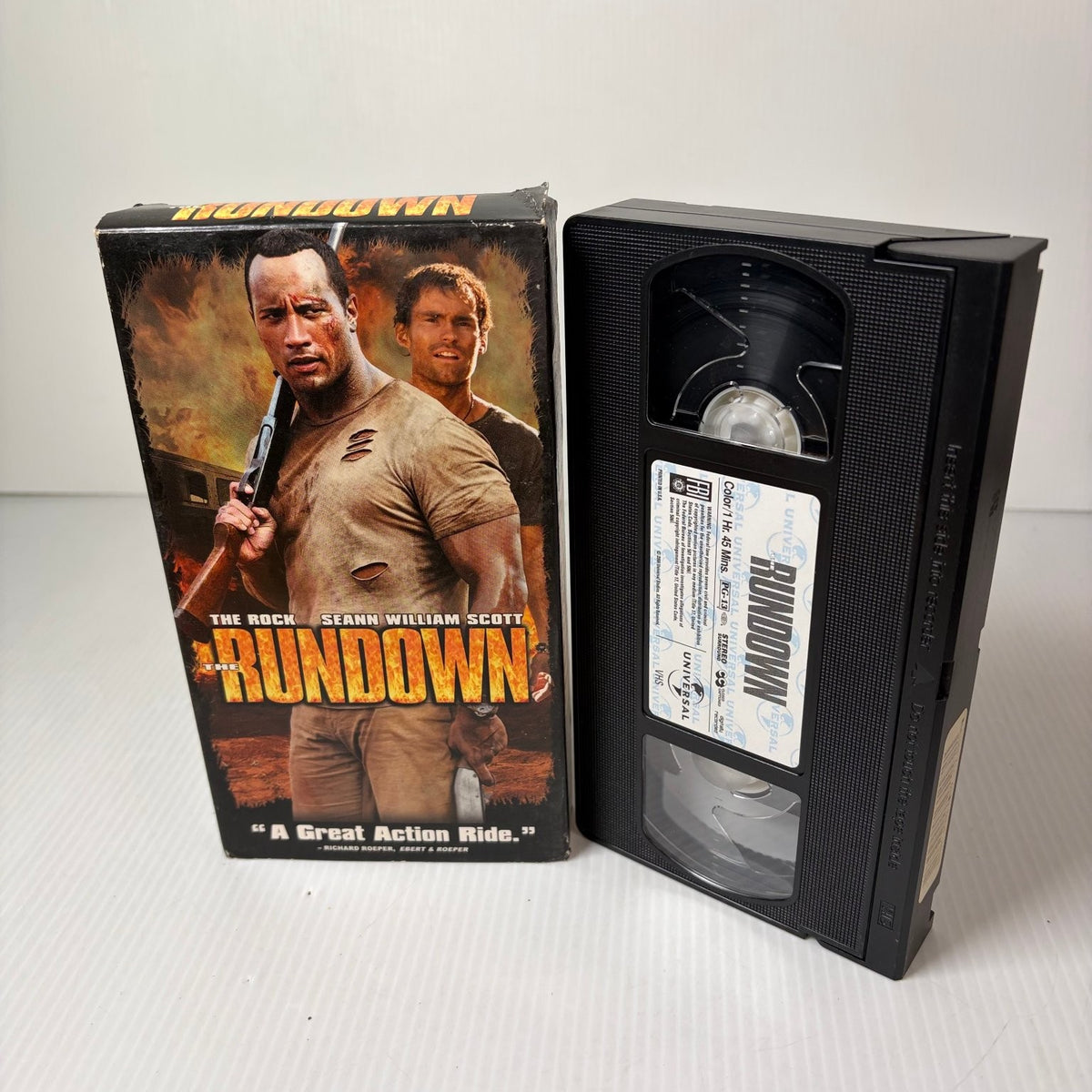 The Rundown VHS 2003 Action Adventure Comedy Dwayne Johnson Universal