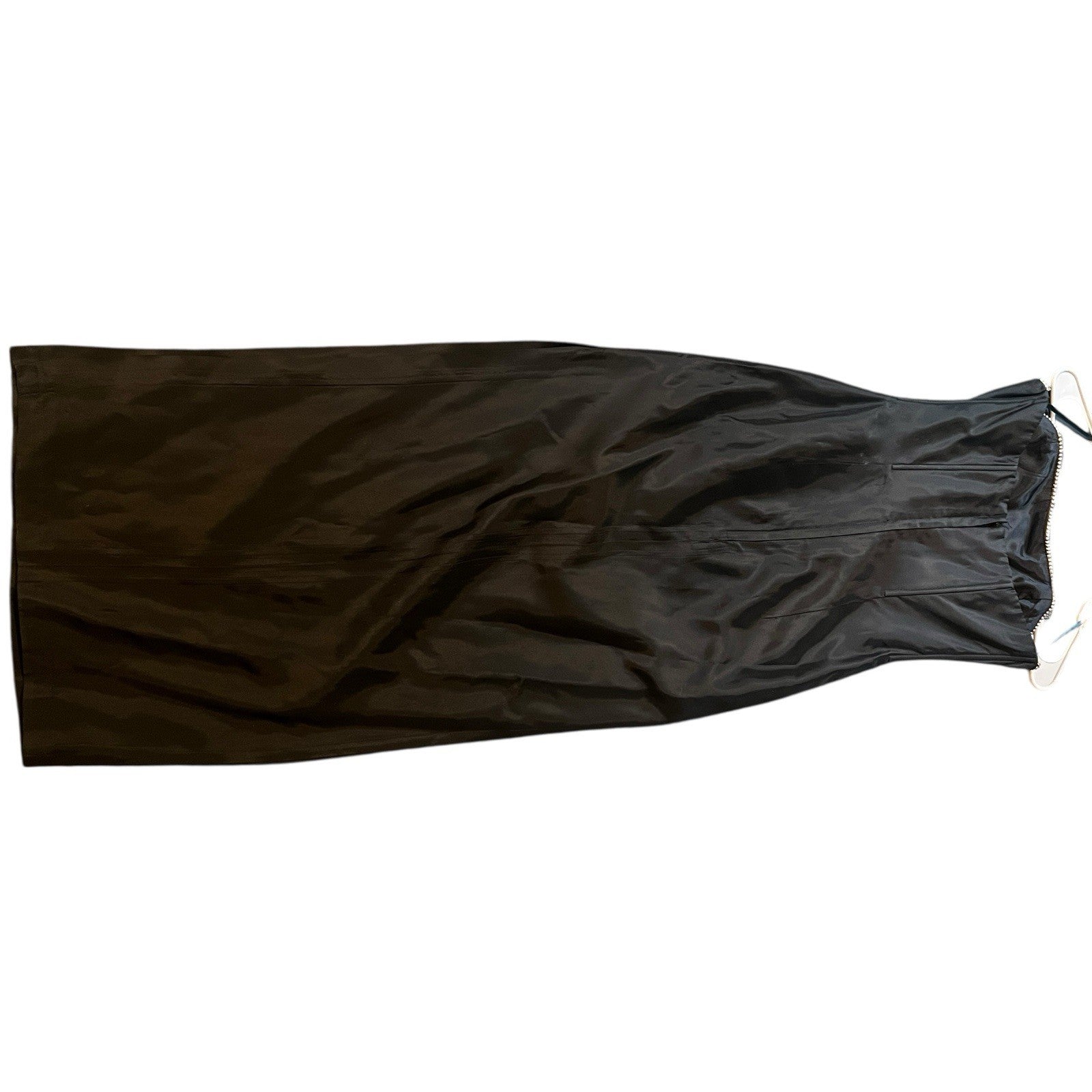 Vintage Jessica McClintock Gunne Sax Black Goth Prom Cocktail Dress Rhinestone