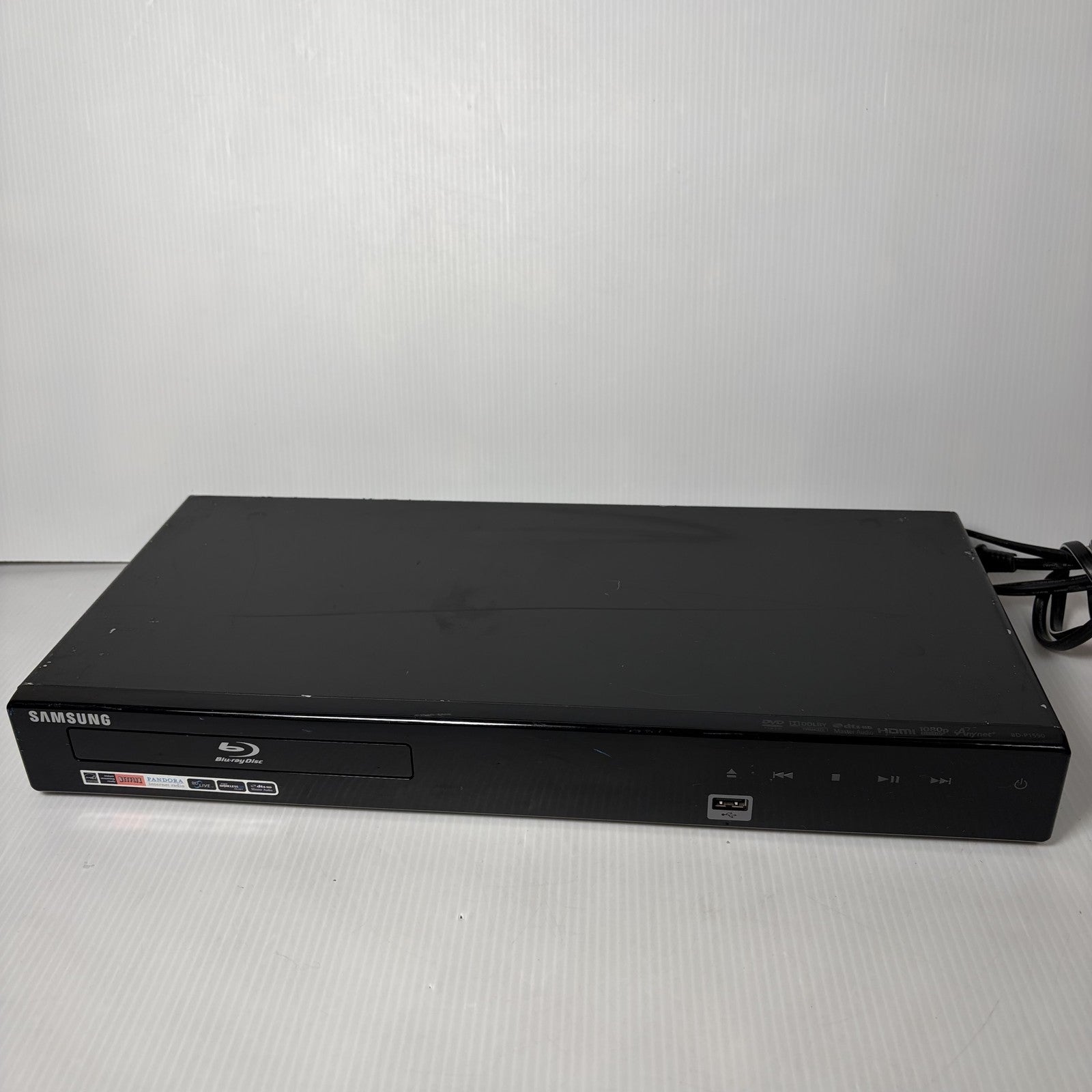 Samsung BD-P1590 Blu-ray Disc Player 1080p Full HD Anynet+ HDMI USB LAN DVD