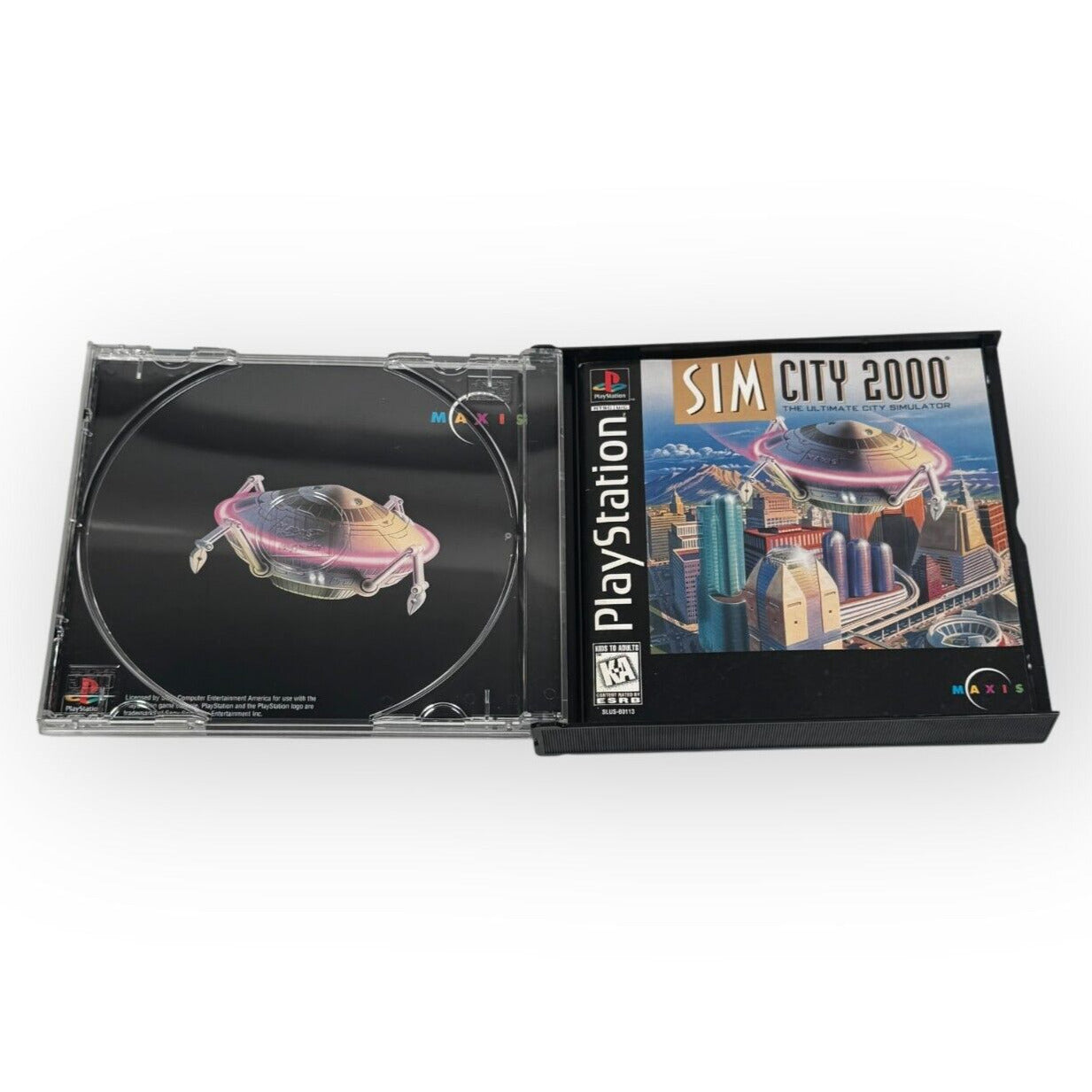 Sim City 2000 Playstation 1 Game Black Label Complete CIB by Maxis