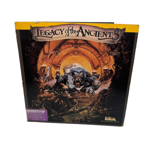 Legacy of the Ancients Commodore 64 VTG Dungeon Crawler RPG Game 5.25" Floppy