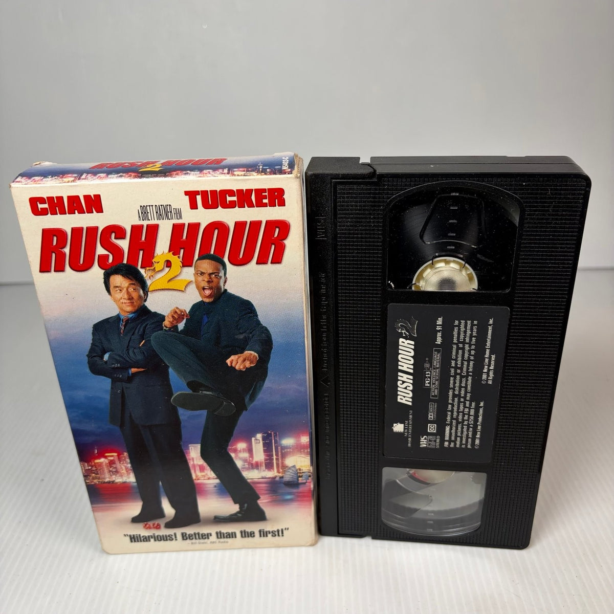 Rush Hour 2 VHS 2000 Action Comedy New Line Cinema Jackie Chan Tucker