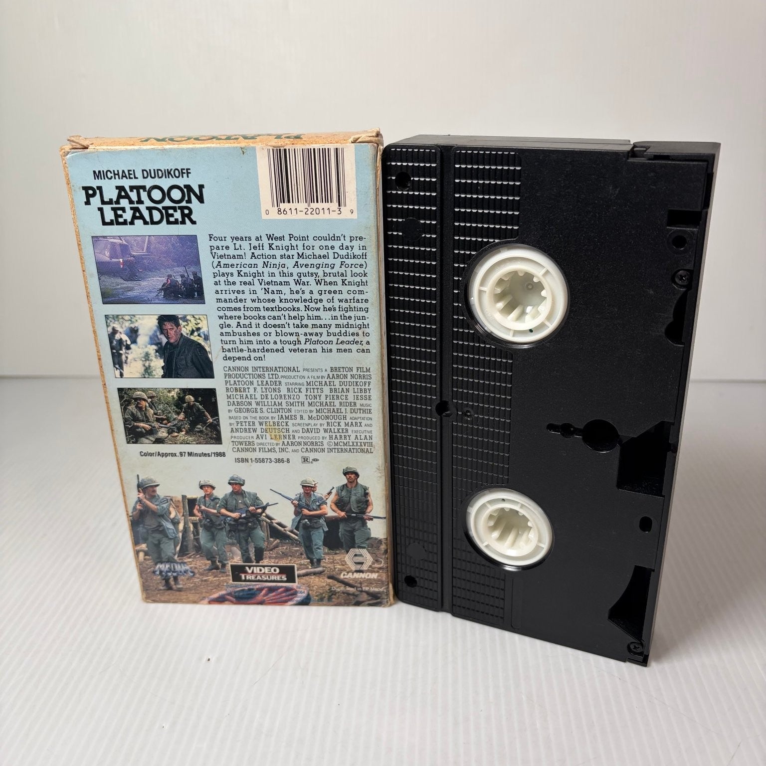 Platoon Leader VHS 1990 Action War Movie Michael Dudikoff Video Treasures