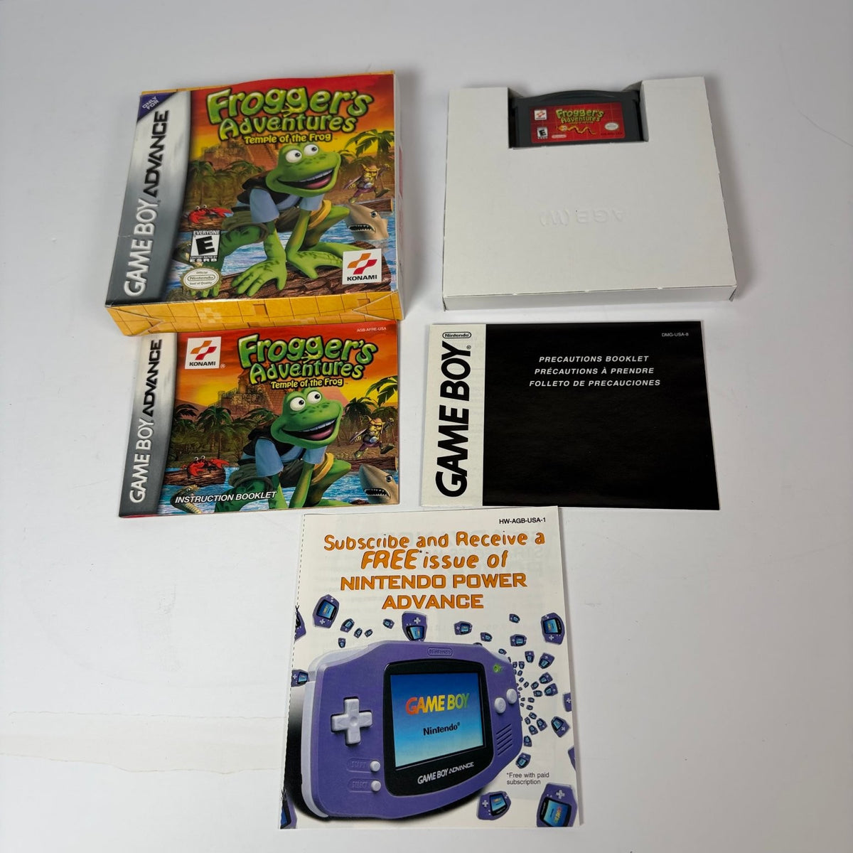 Frogger's Adventures Temple of the Frog GBA Game Boy Advance Game Complete CIB