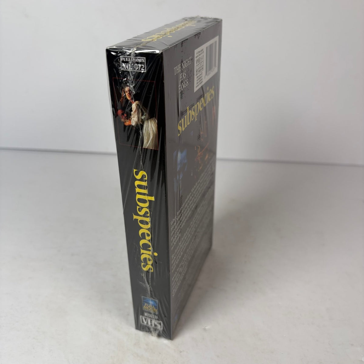 Subspecies VHS Tape 2025 Release "The Night Has Fangs" Full Moon Features Horror