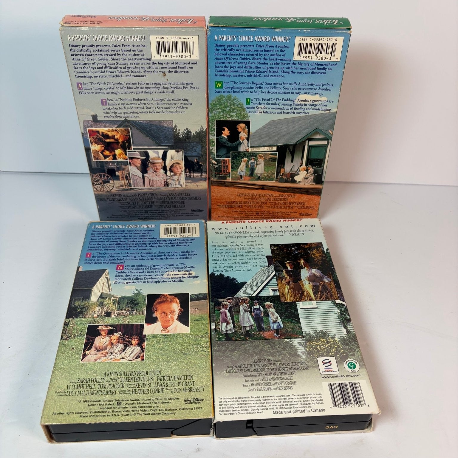 Tales from Avonlea VHS Lot Vol 1-3 & Movie 1990s Family Drama Disney