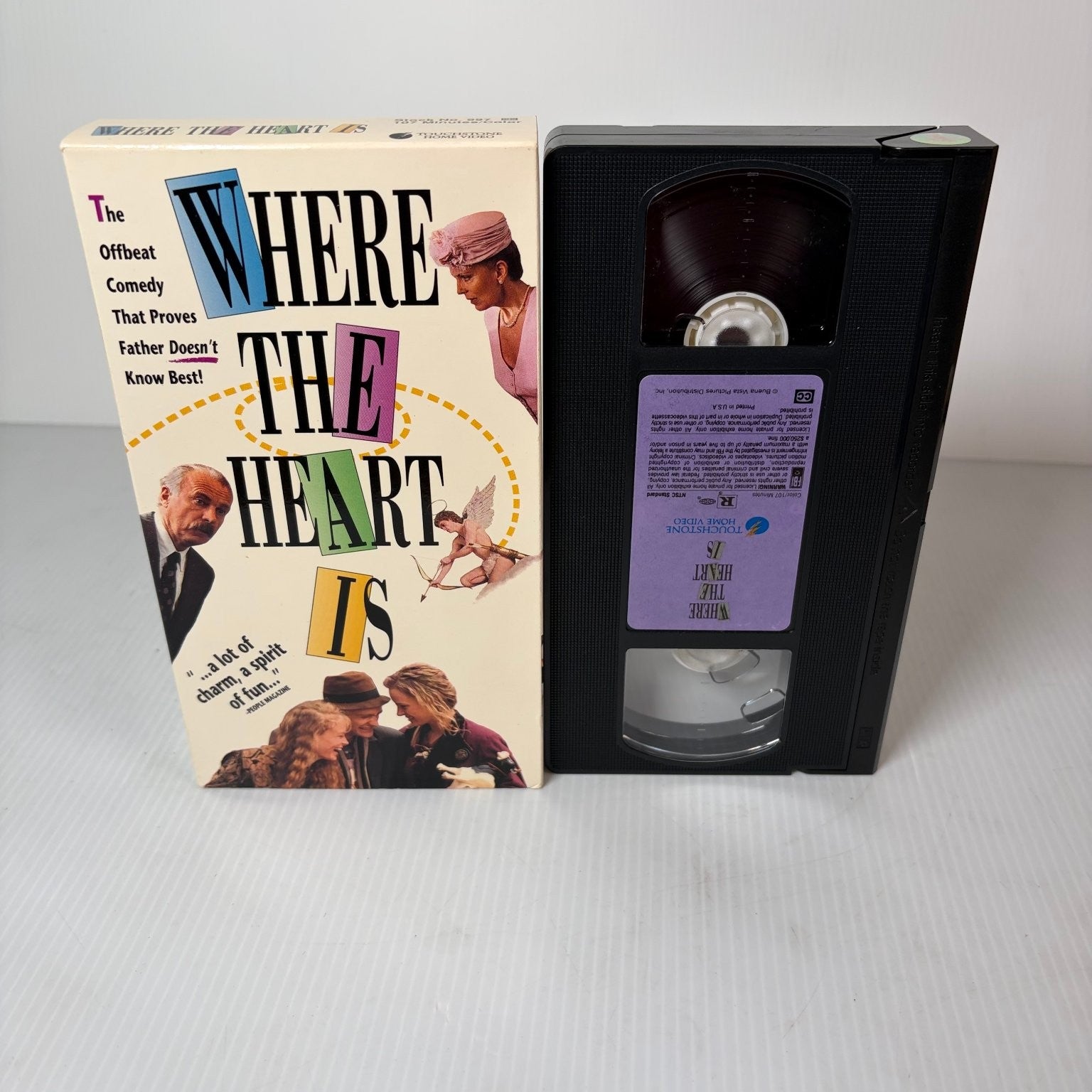Where the Heart Is VHS 1990 Comedy Dabney Coleman Uma Thurman Touchstone PG-13