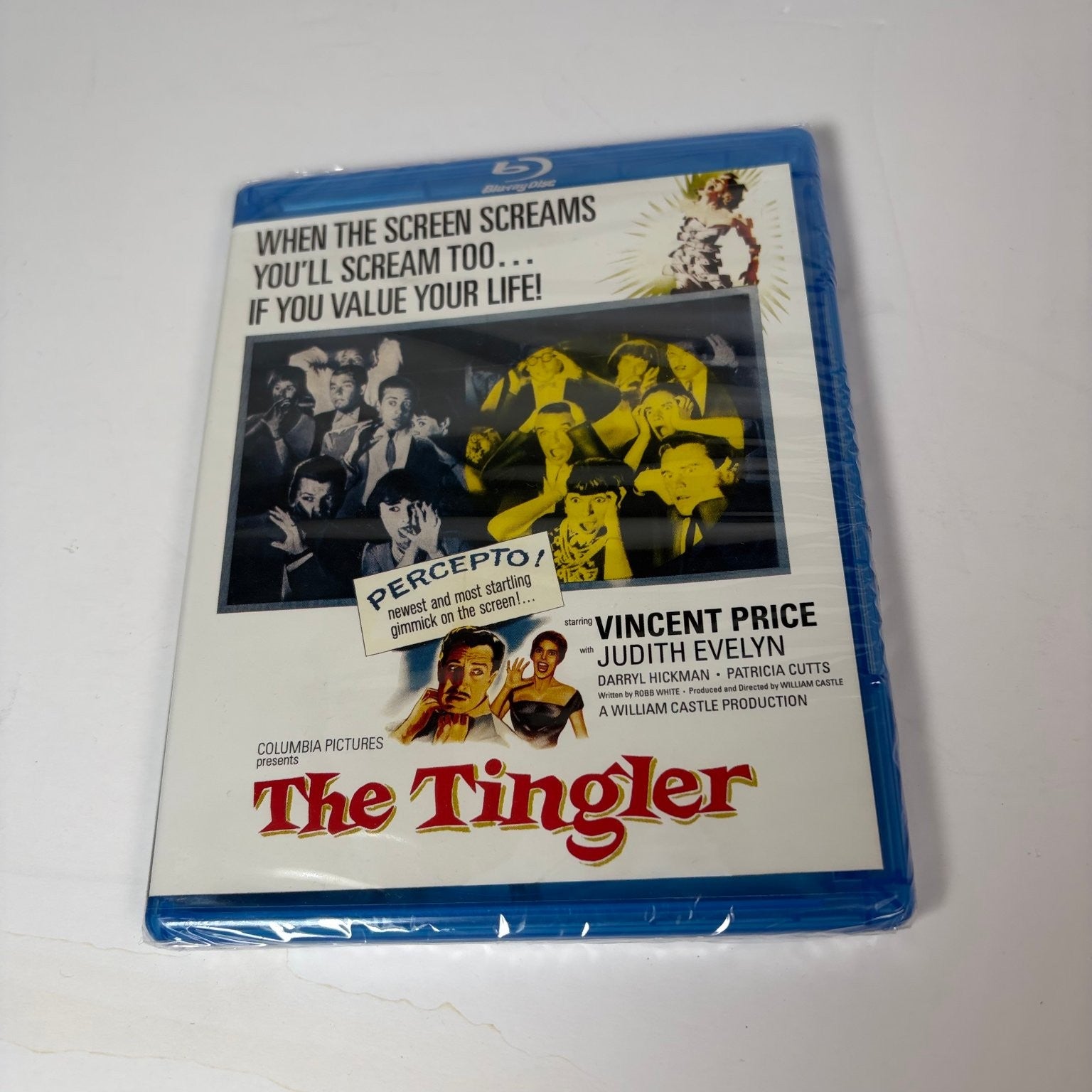 The Tingler Blu-ray 1959 Vincent Price William Castle Percepto Scream Factory